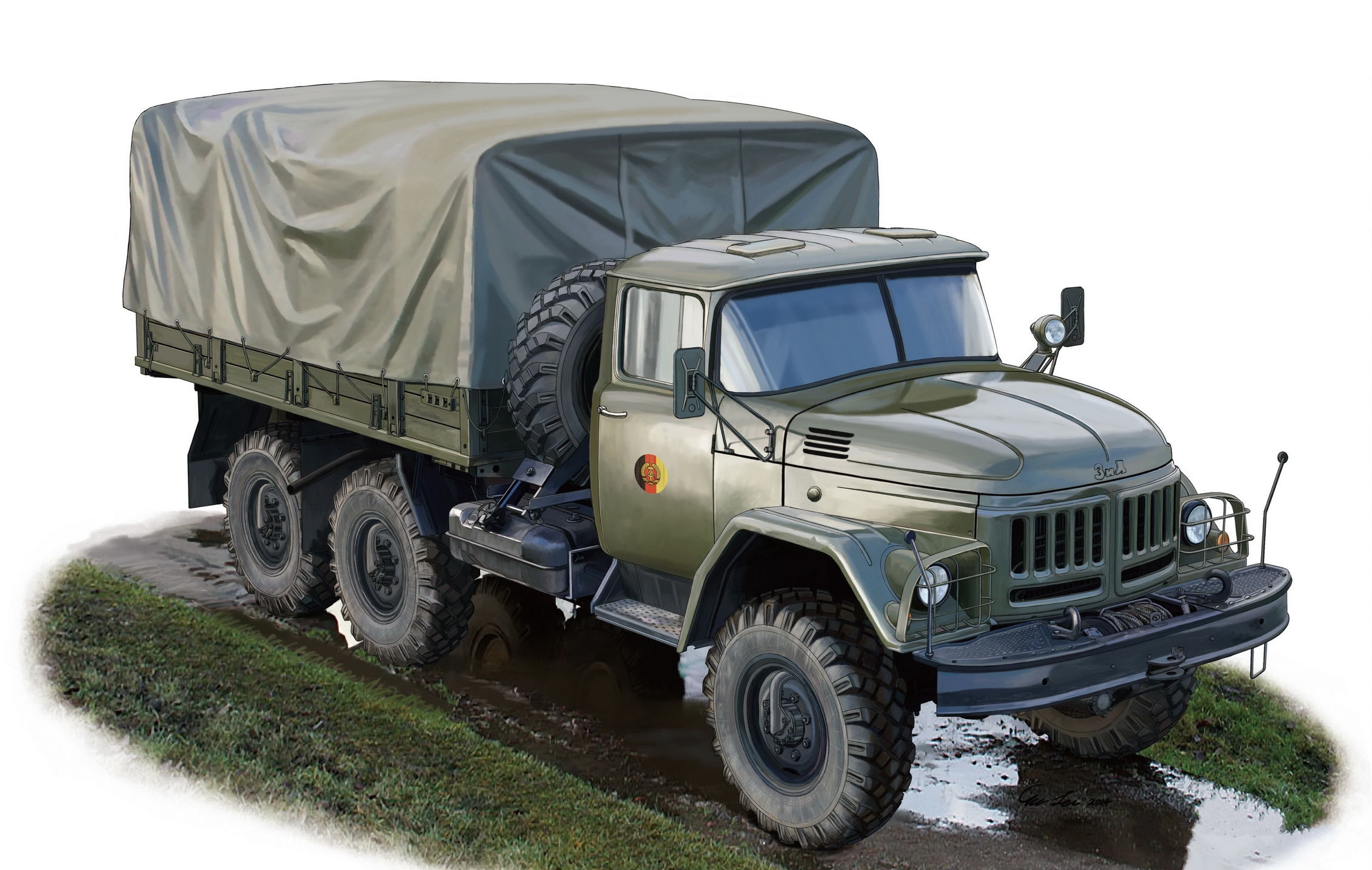рисунок Russian ZIL-131Truck (Early Version)