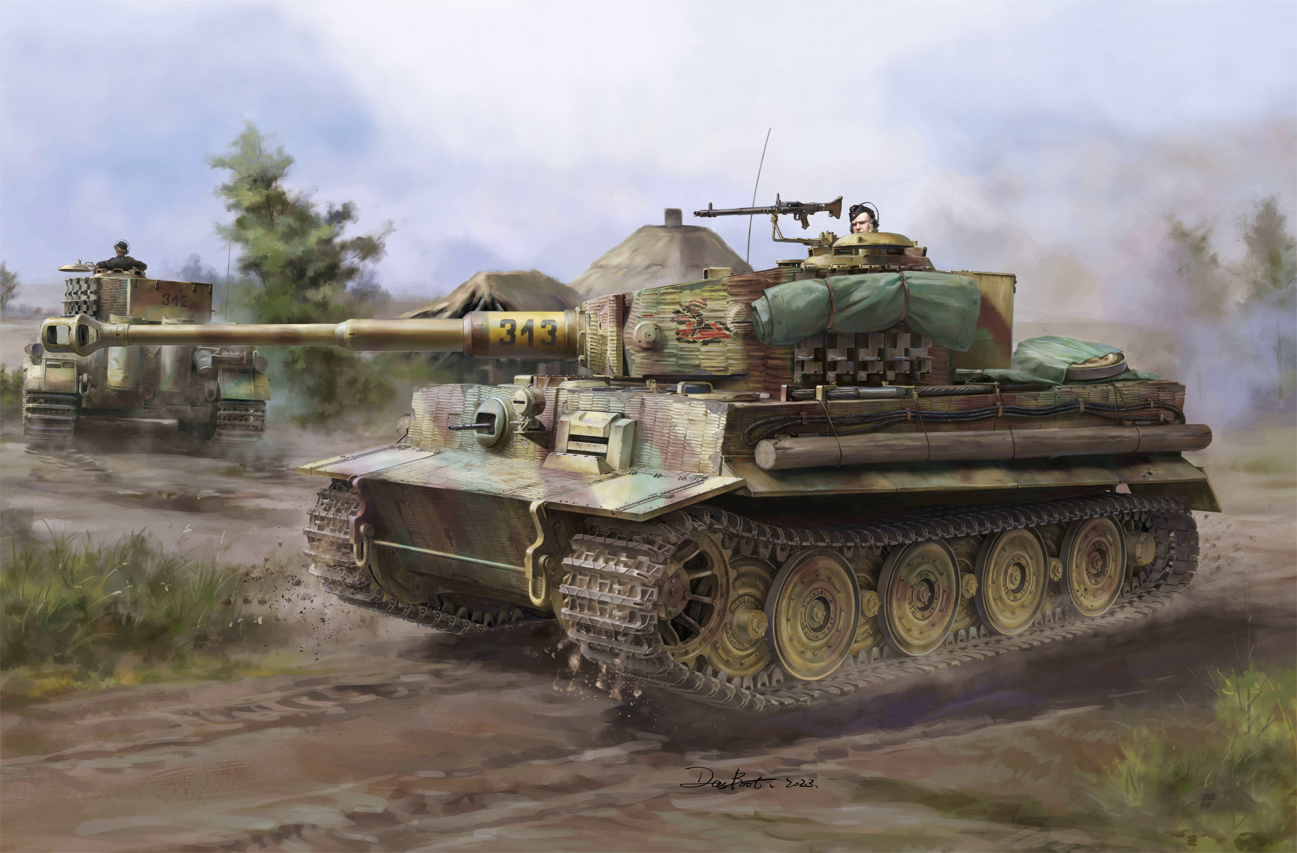 рисунок Sd.Kfz.181 Pz.Kpfw.VI Ausf.E Tiger I Late