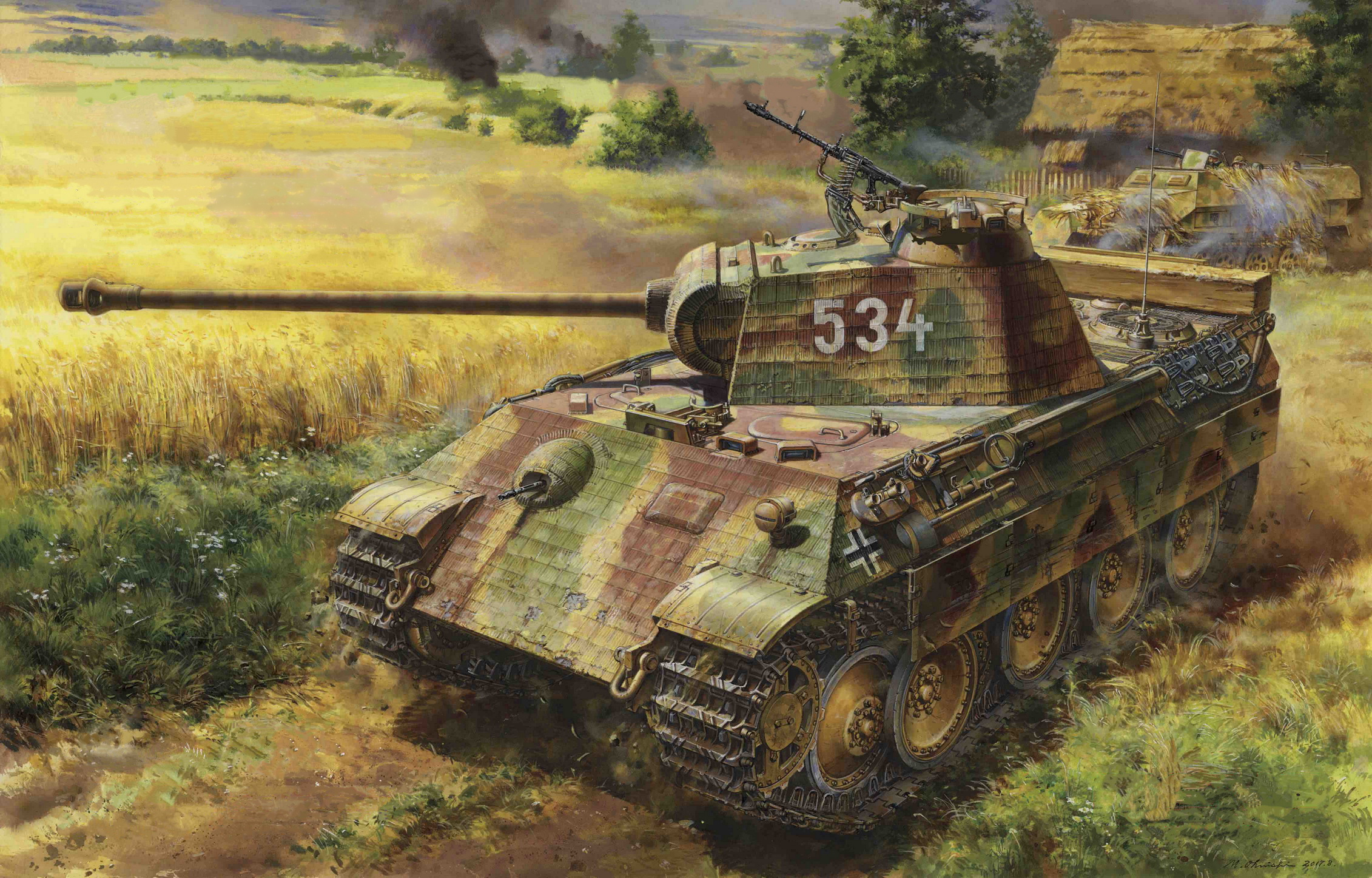 рисунок German Medium Tank Sd.Kfz.171 Panther Ausf.A Late