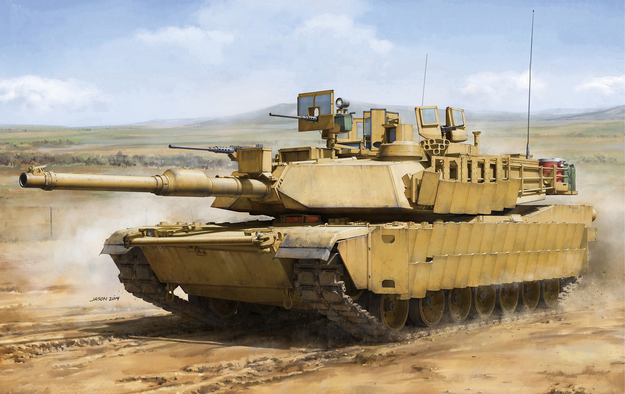 рисунок M1A2 SEP Abrams TUSK I/TUSK II