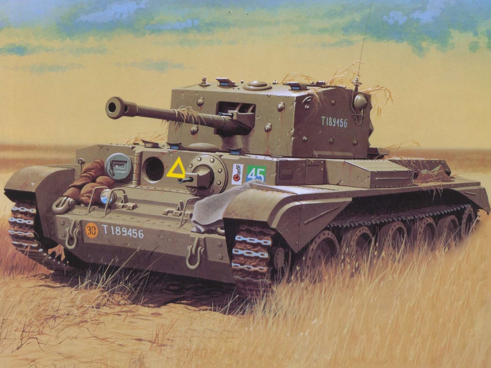 рисунок танк Cromwell