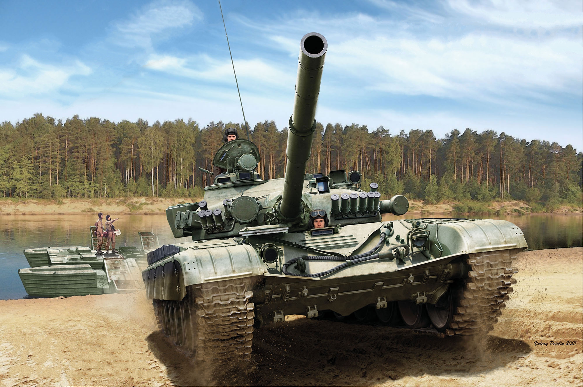 рисунок Medium Tank T-72M