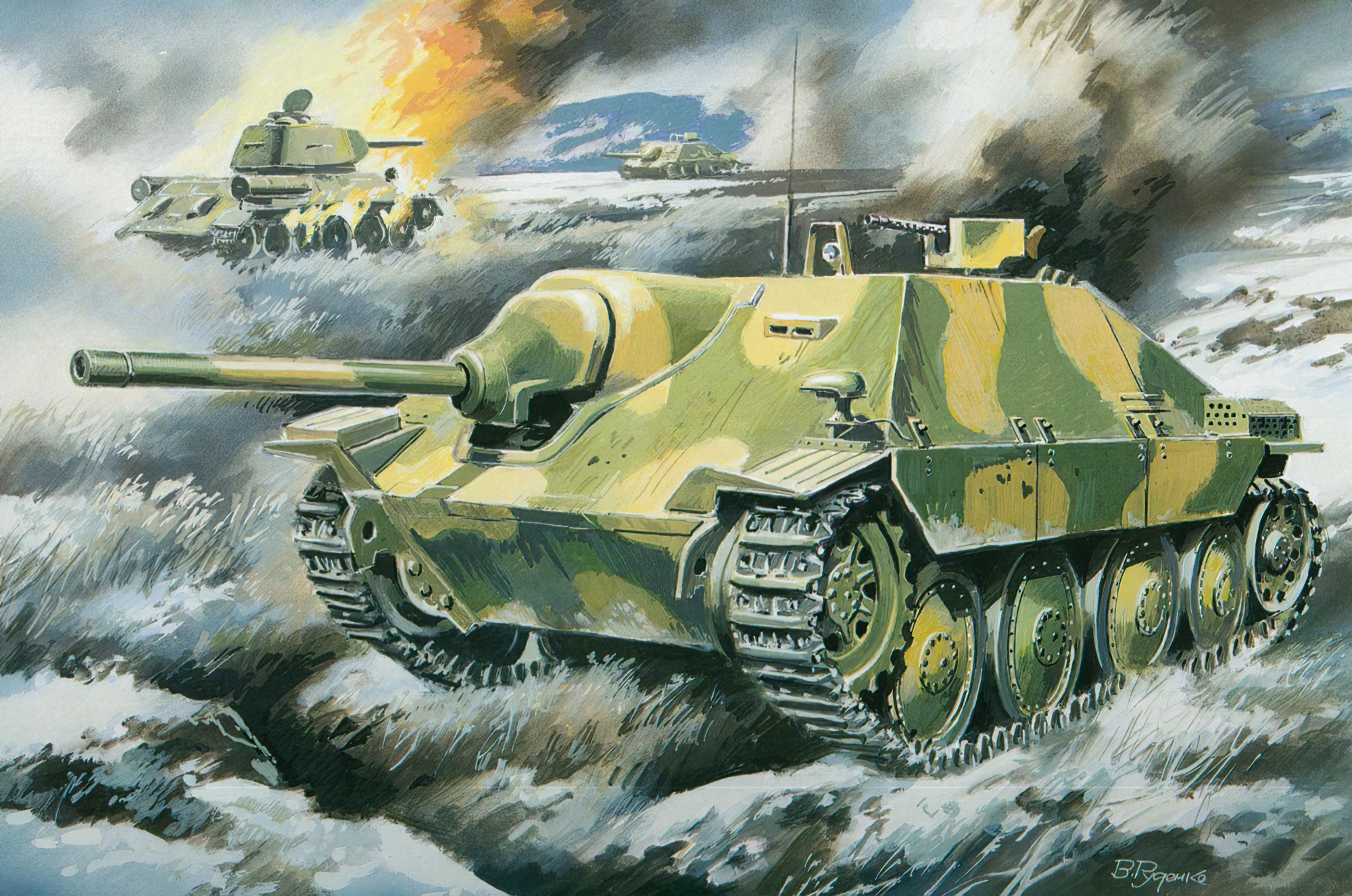 рисунок Tank hunter Hetzer (early version)