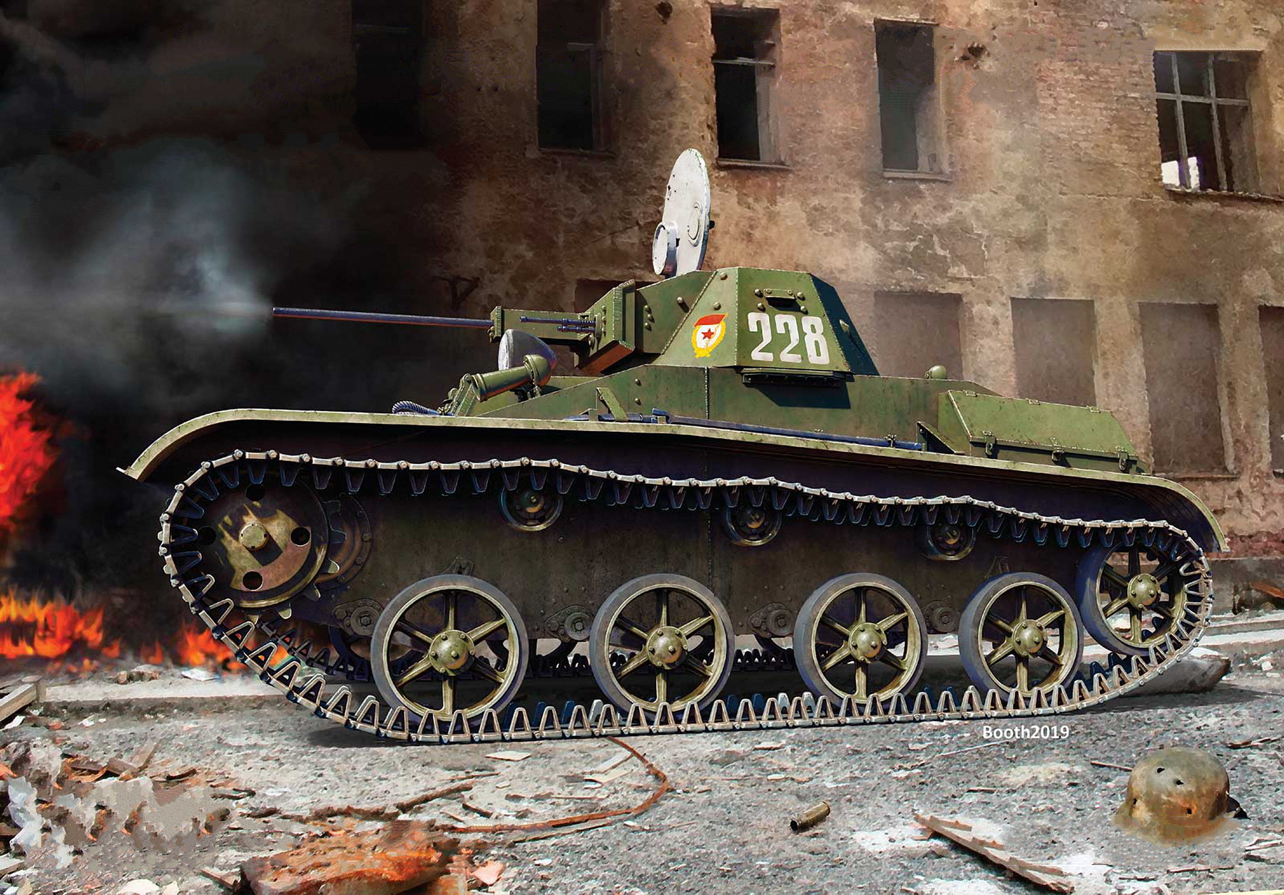 рисунок T-60 Soviet Light Tank