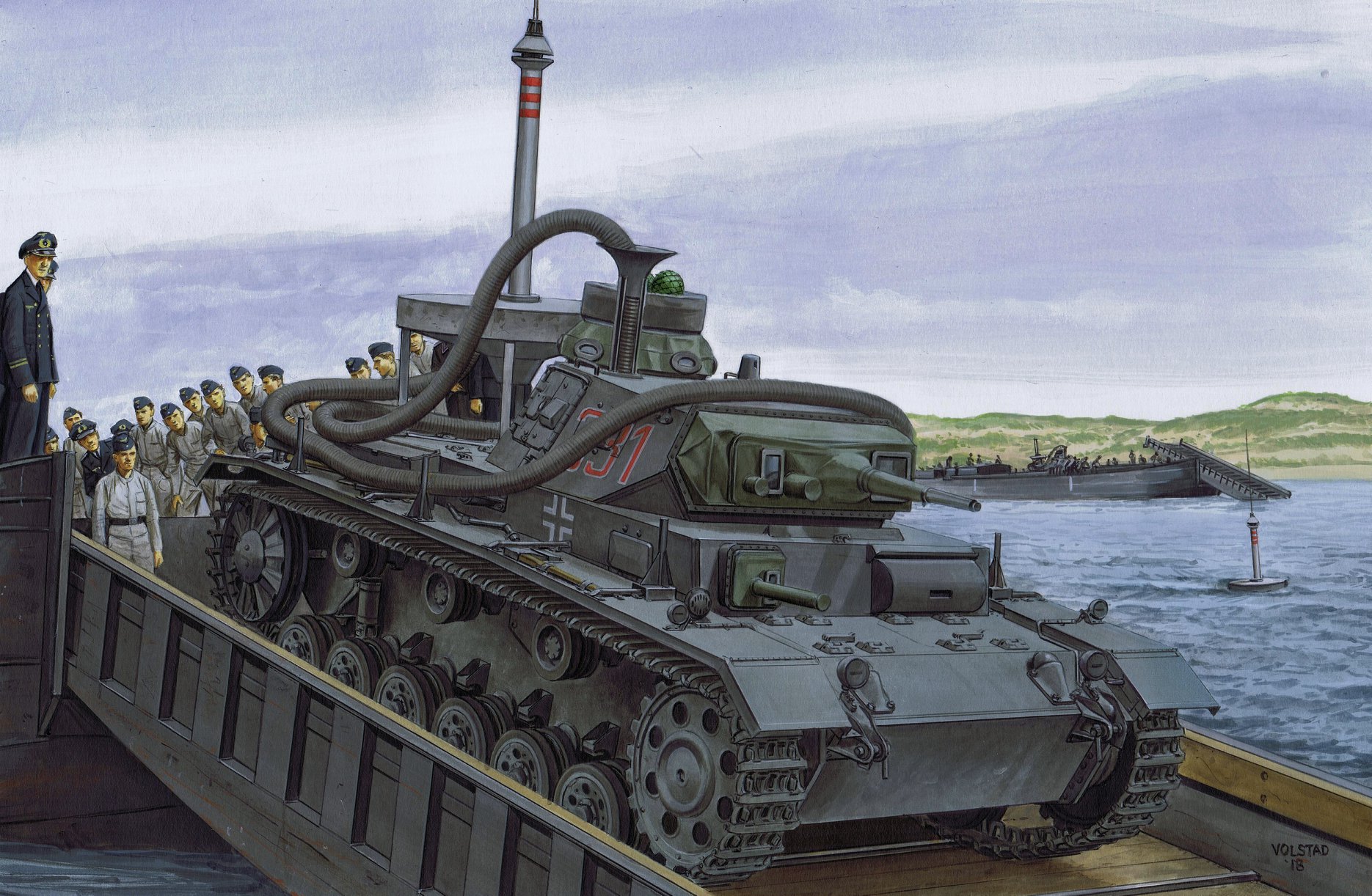 рисунок Pz.Kpfw.III Ausf.F (3,7cm) (T) "Operation Seelowe&qu...