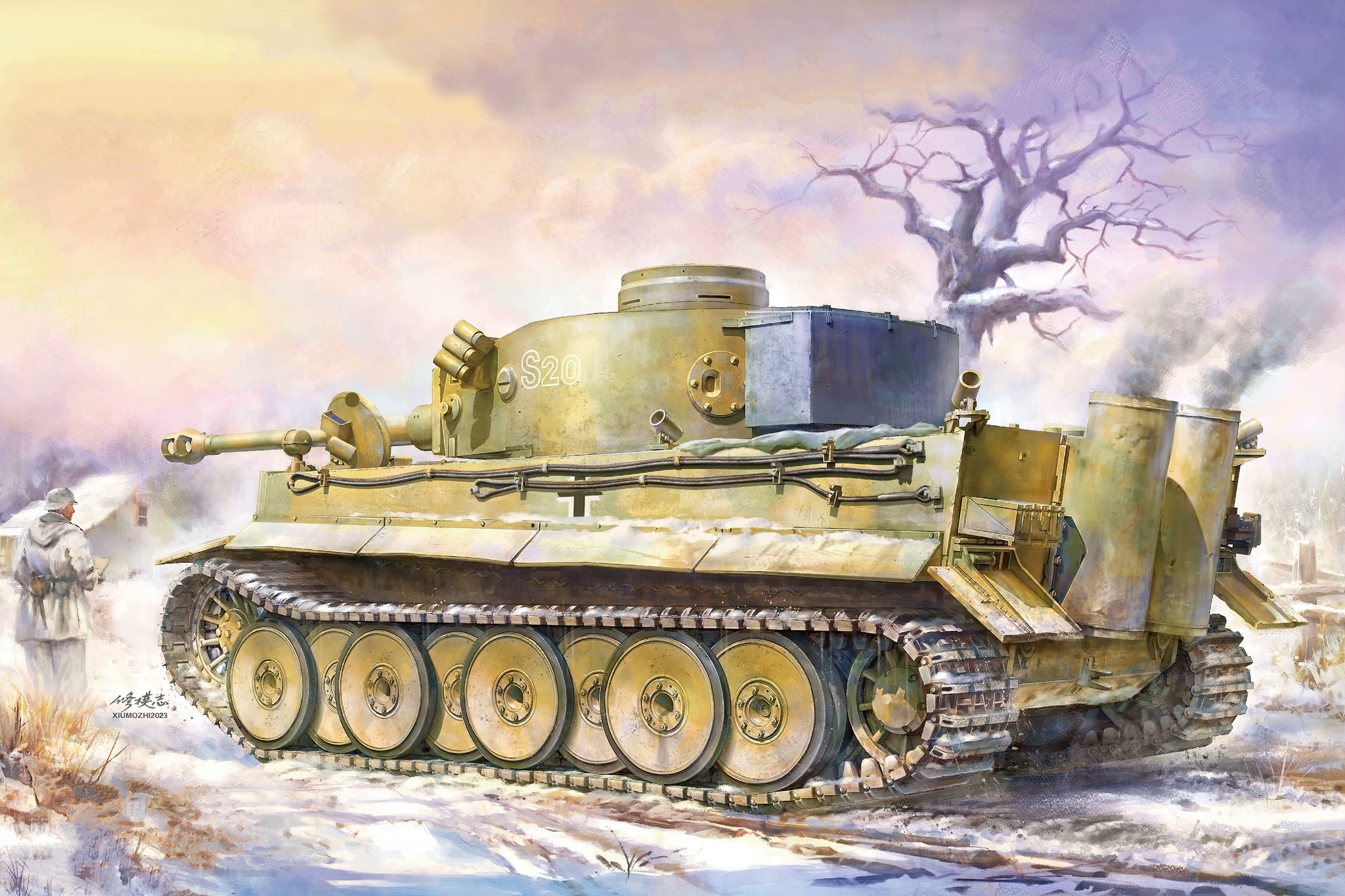 рисунок Tiger I Early Production Battle Of Kharkov
