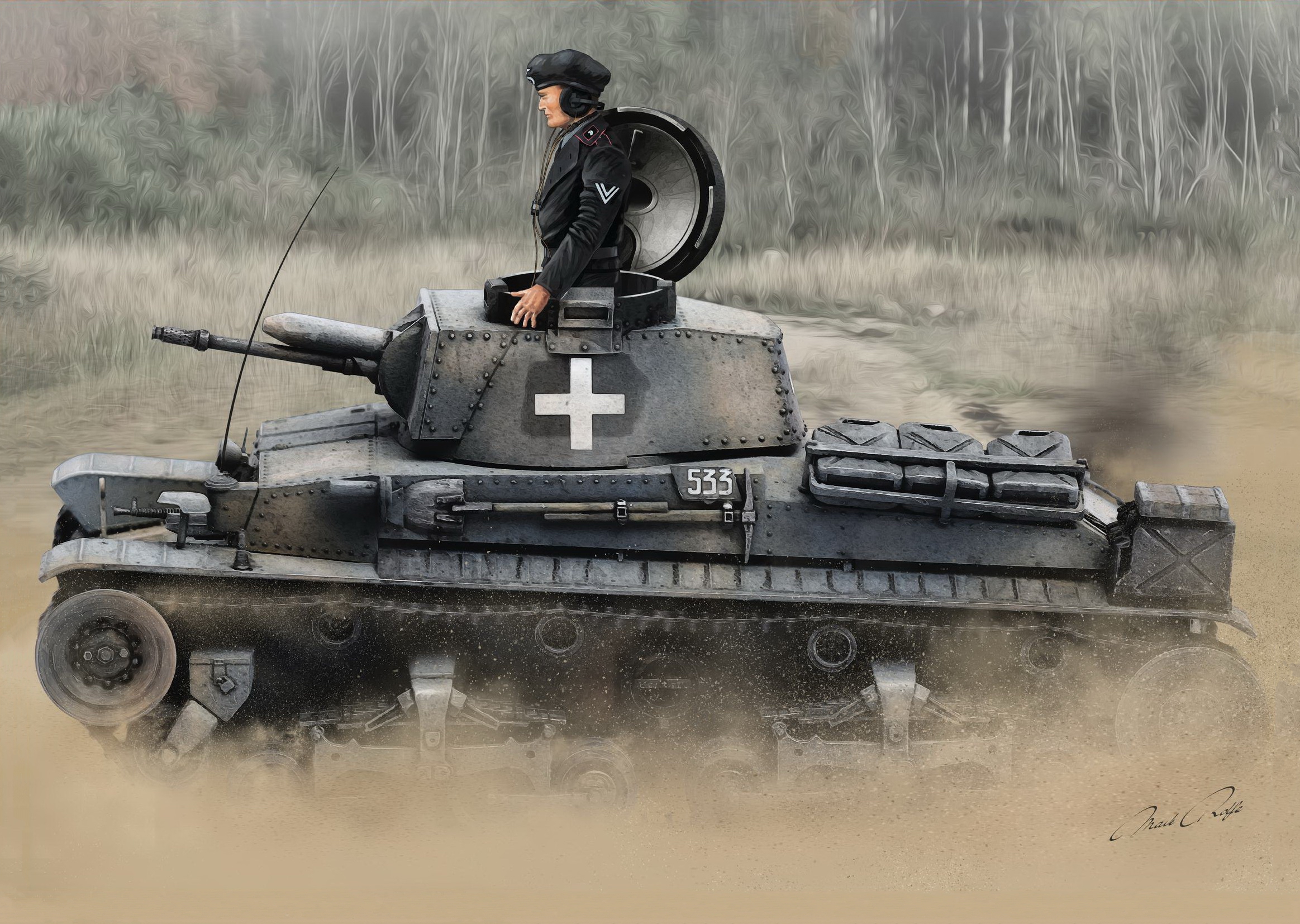 рисунок German Light Tank Pz.Kpfw.35(t)