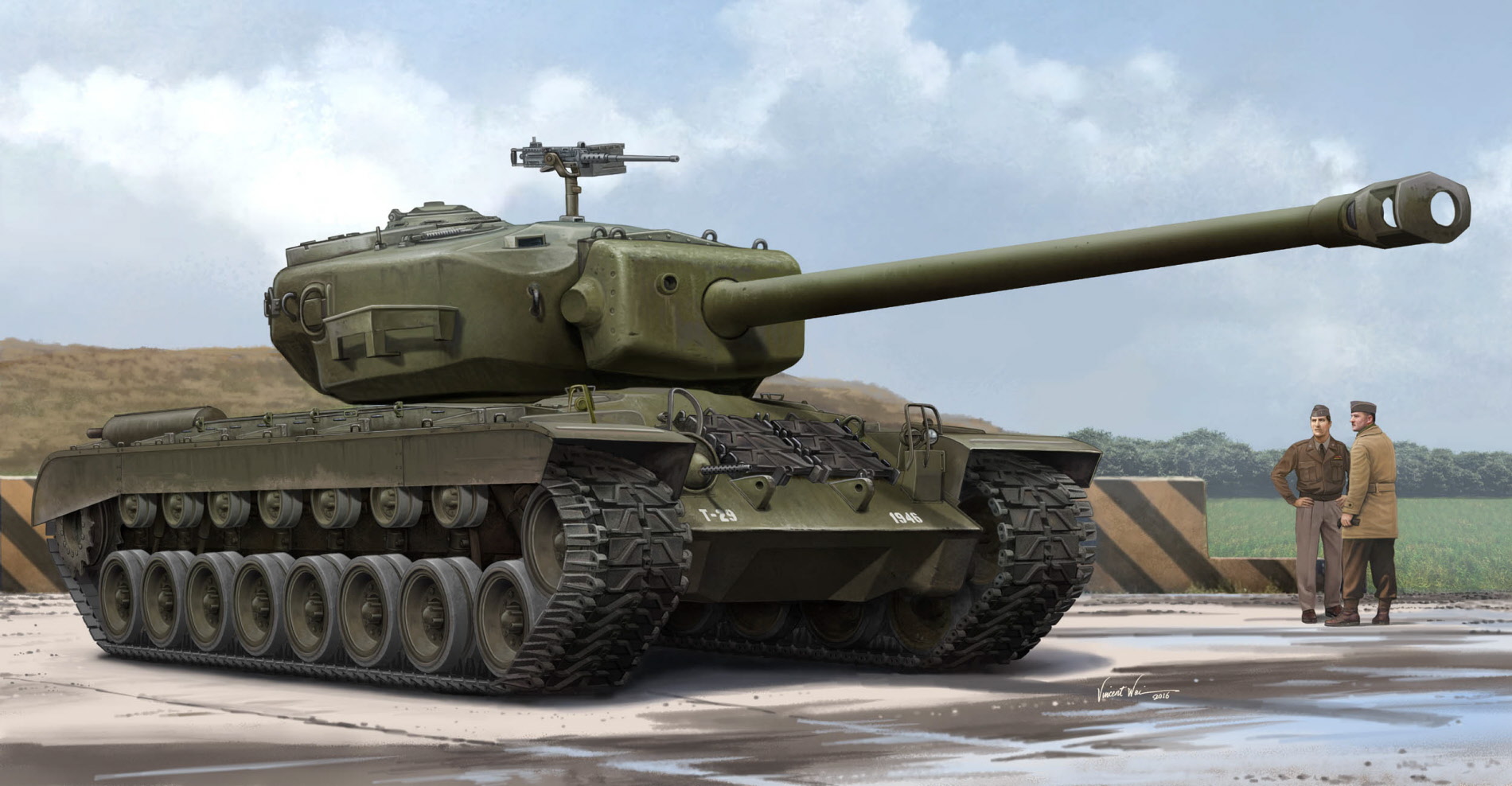 рисунок American T29E1 Heavy Tank