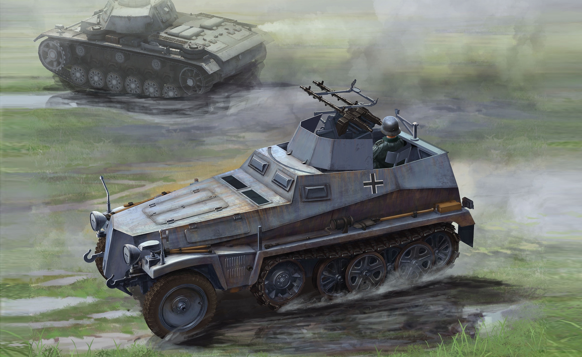 рисунок Sd.Kfz.250/4 Ausf.A