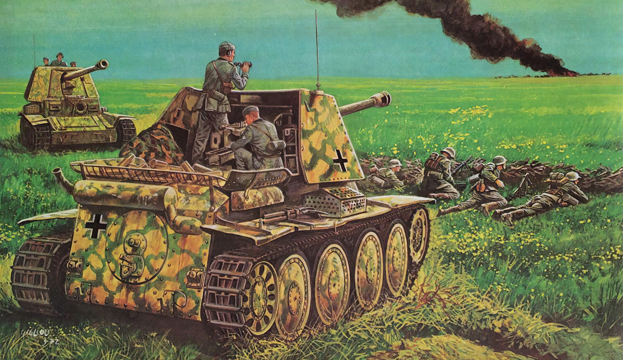 рисунок Panzerjäger 38(t) Marder III