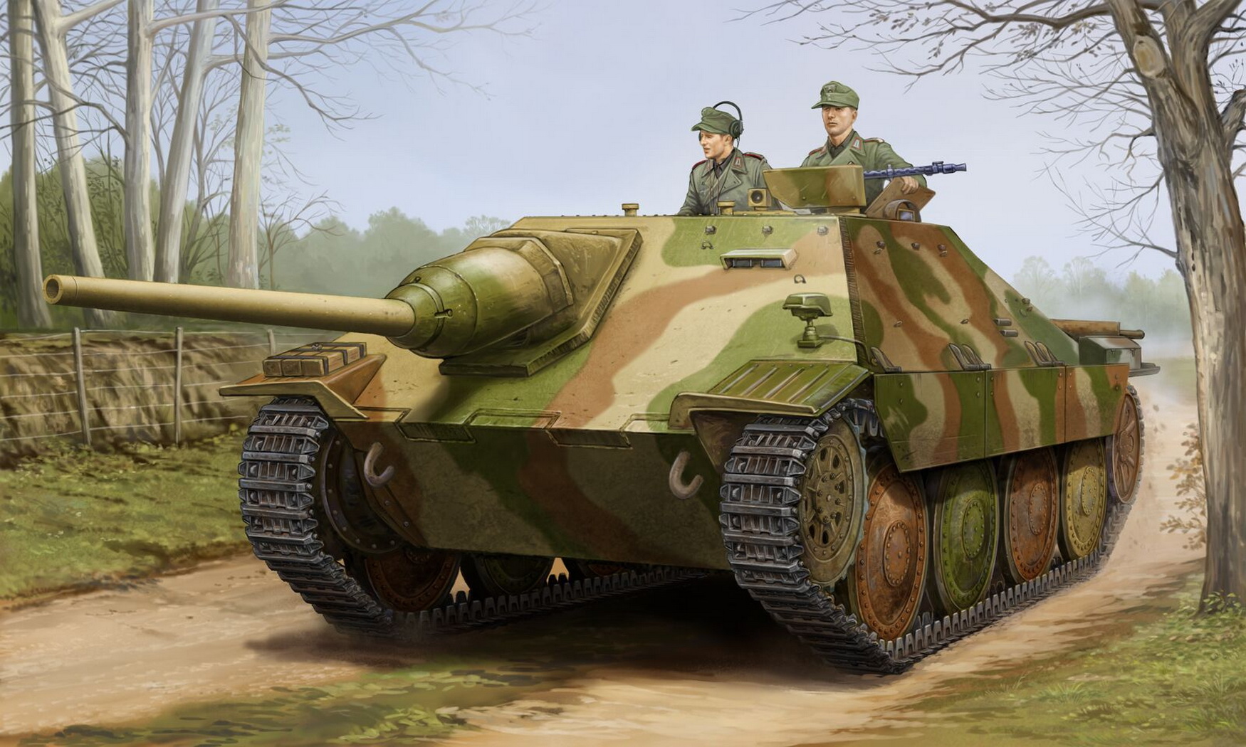 рисунок German Jagdpanzer 38(t) Hetzer-Starr