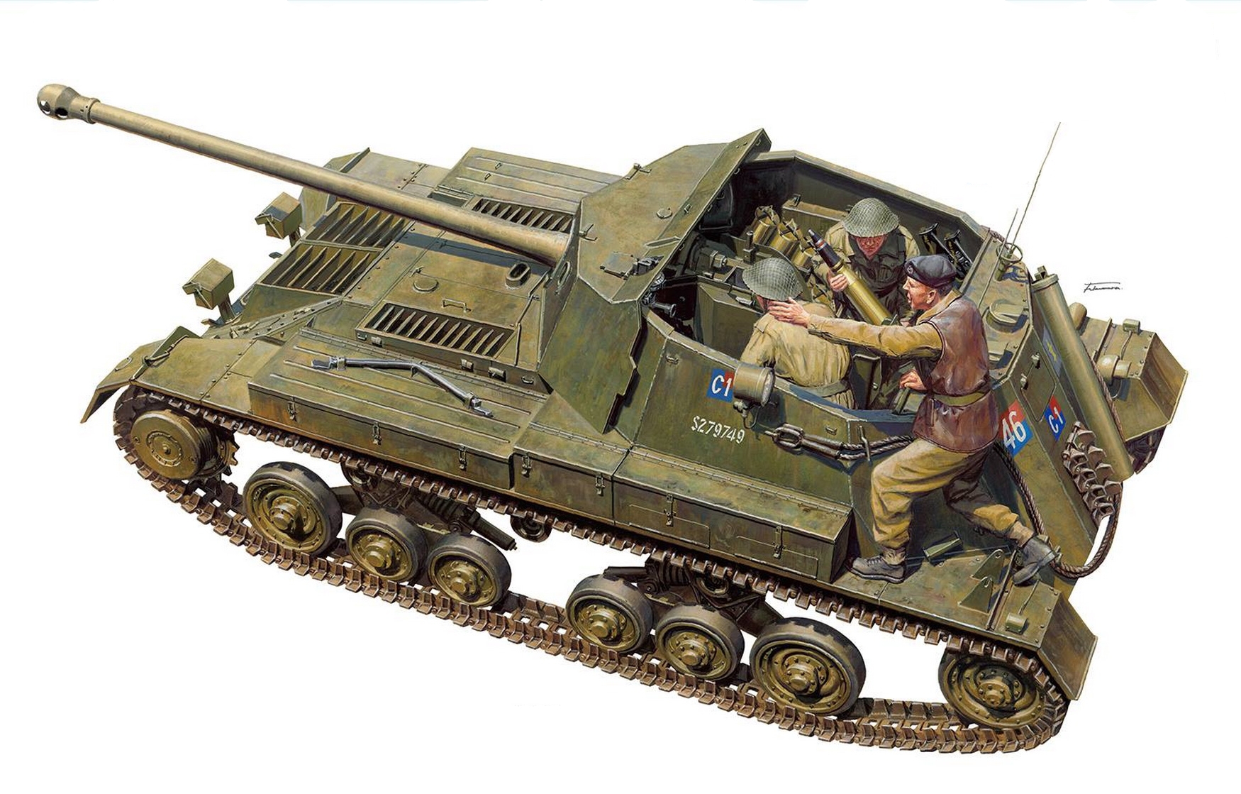рисунок British Self-Propelled Anti-Tank Gun ARCHER
