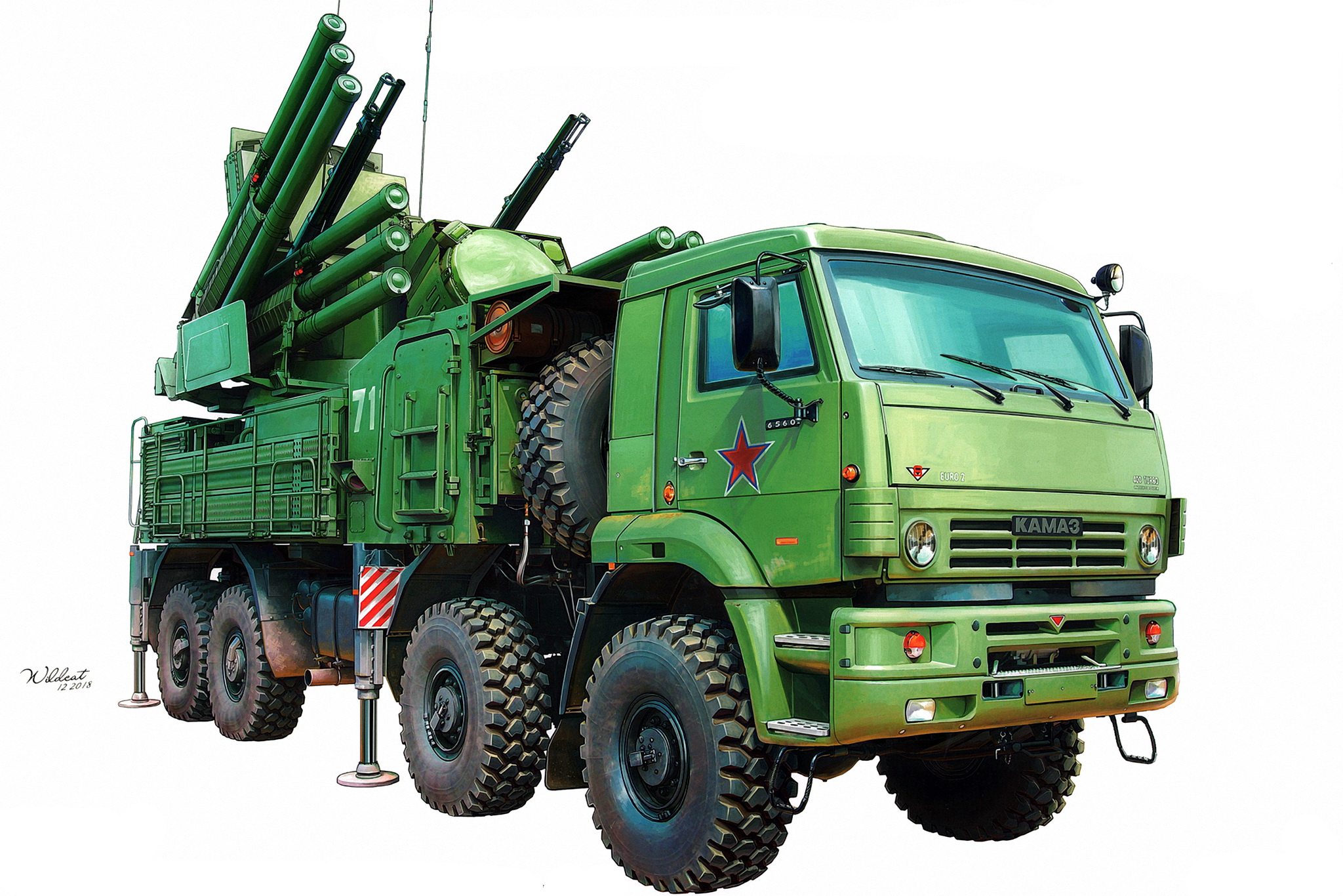 рисунок Russian Pantsir-S1 missile system