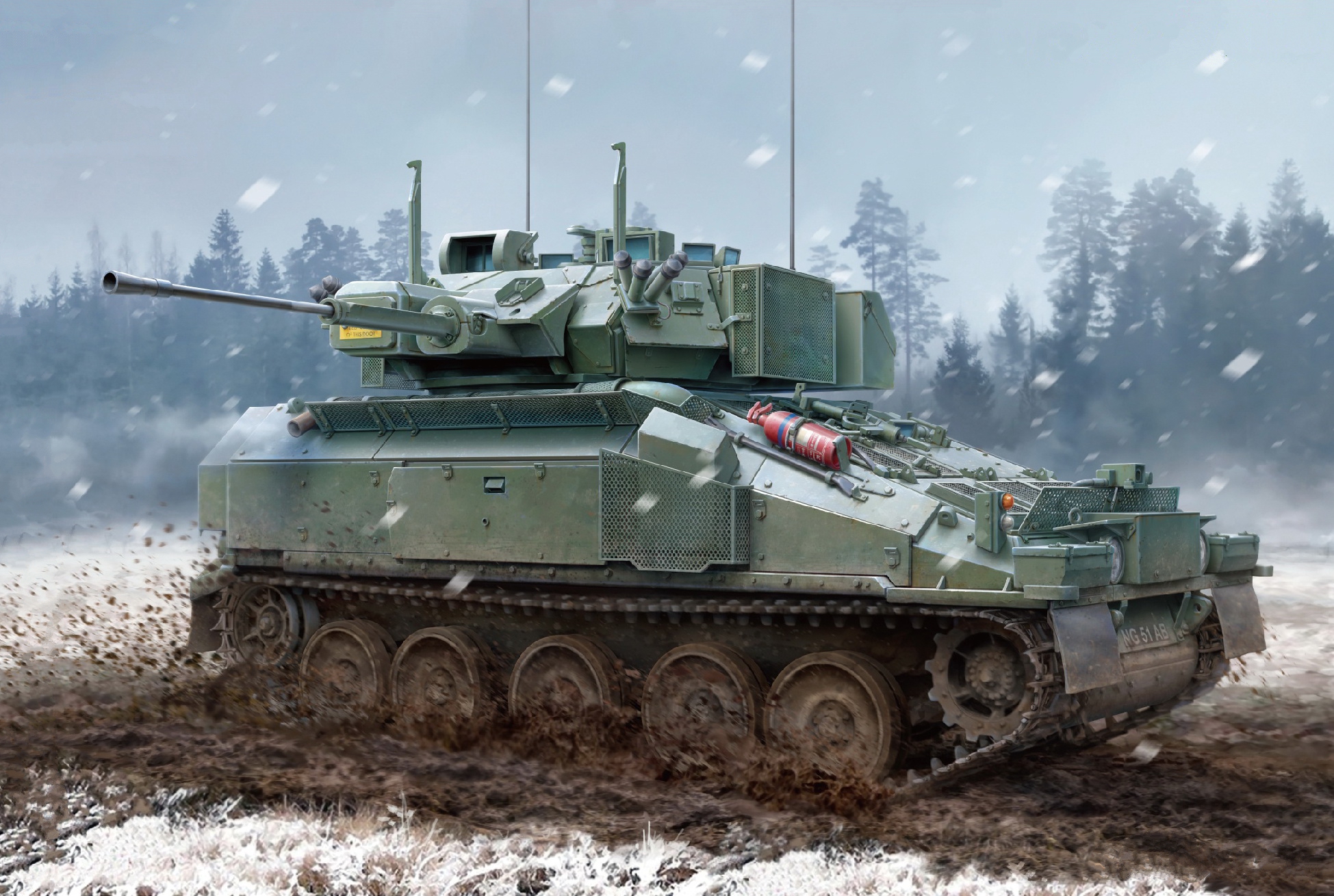 рисунок Scimitar Mk.II CVR(T) Operation Cabrit, Estonia