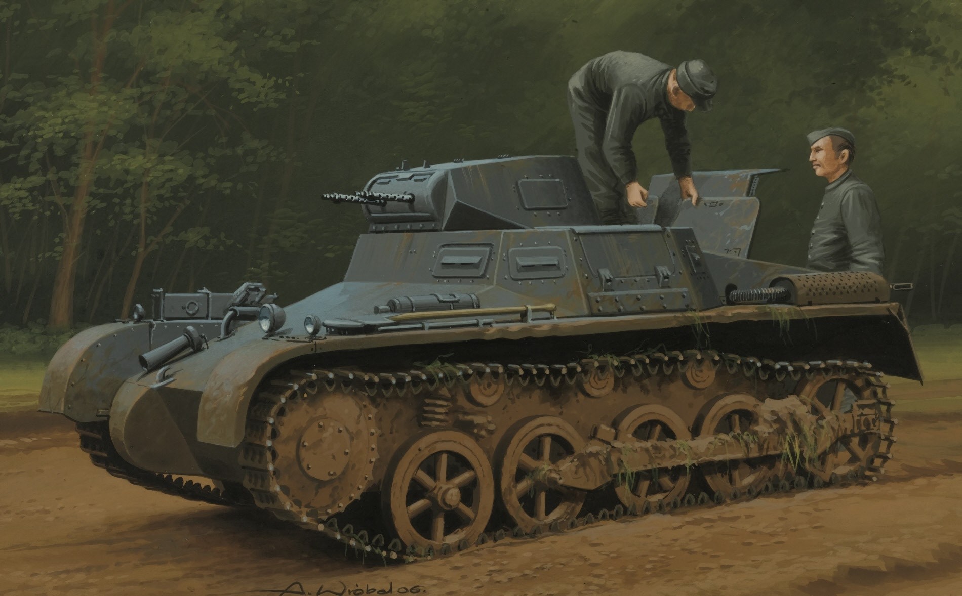 рисунок Sd.Kfz.101 Panzer I Ausf.A