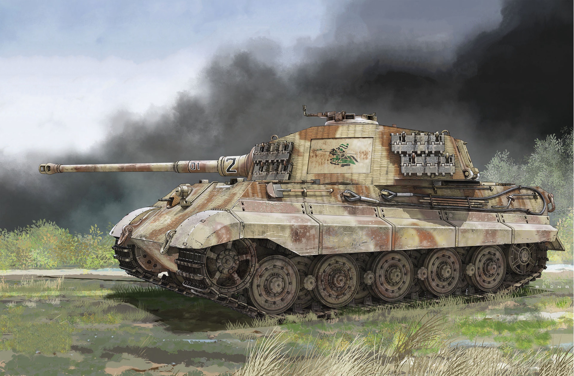 рисунок Pz.Kpfw.VI Ausf.B Tiger II
