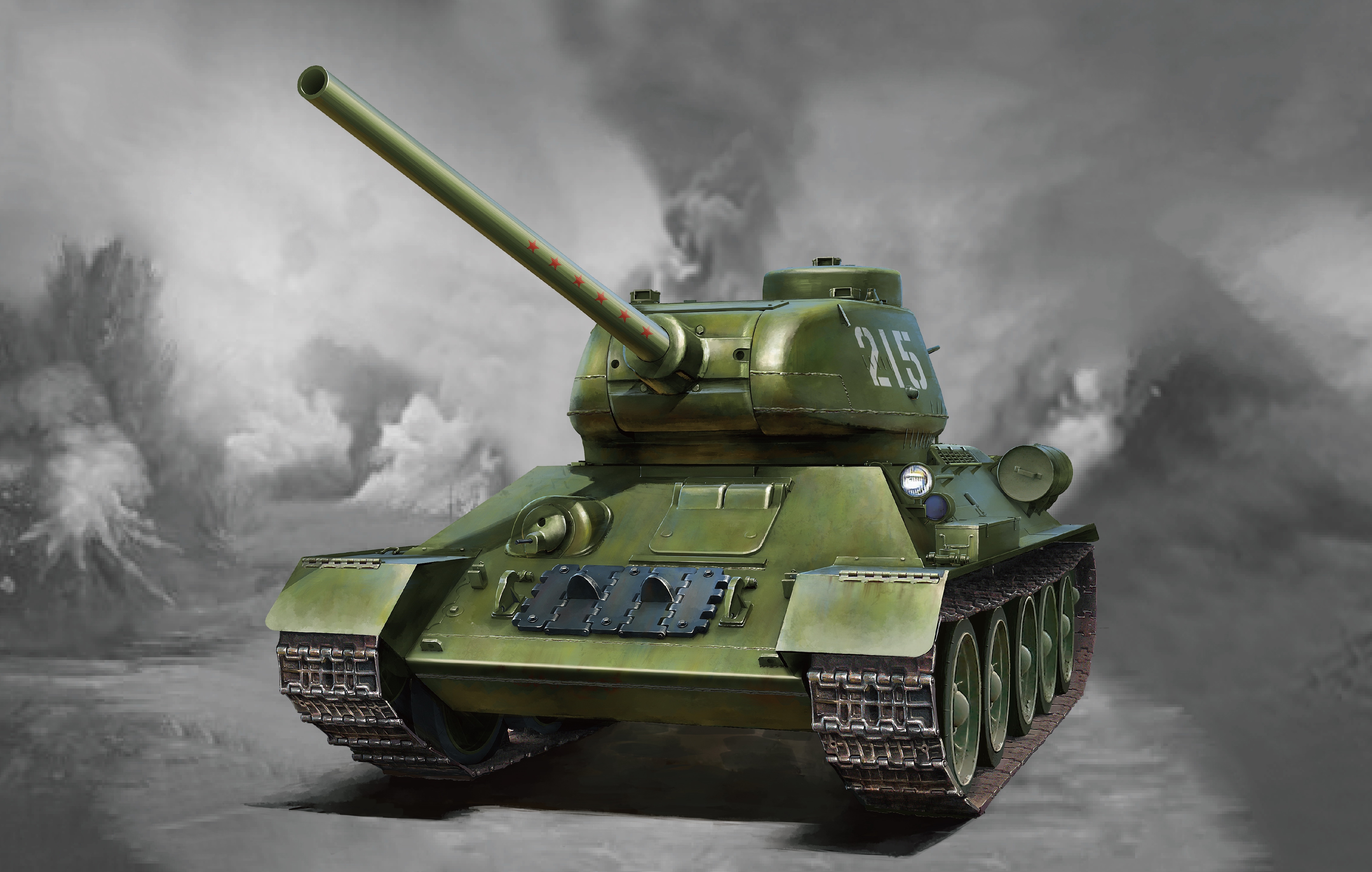 рисунок T-34/85 Soviet Medium Tank