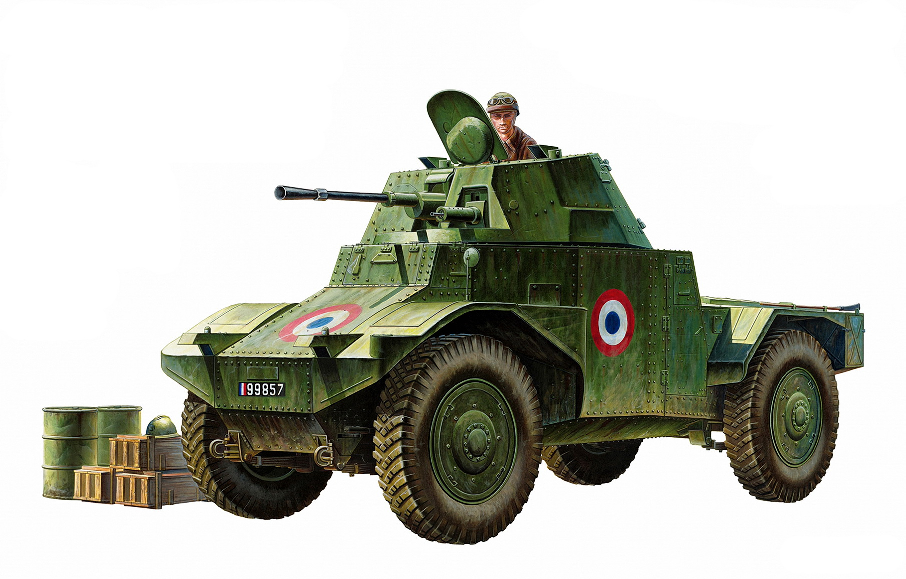 рисунок AMD 35 French Armored Car