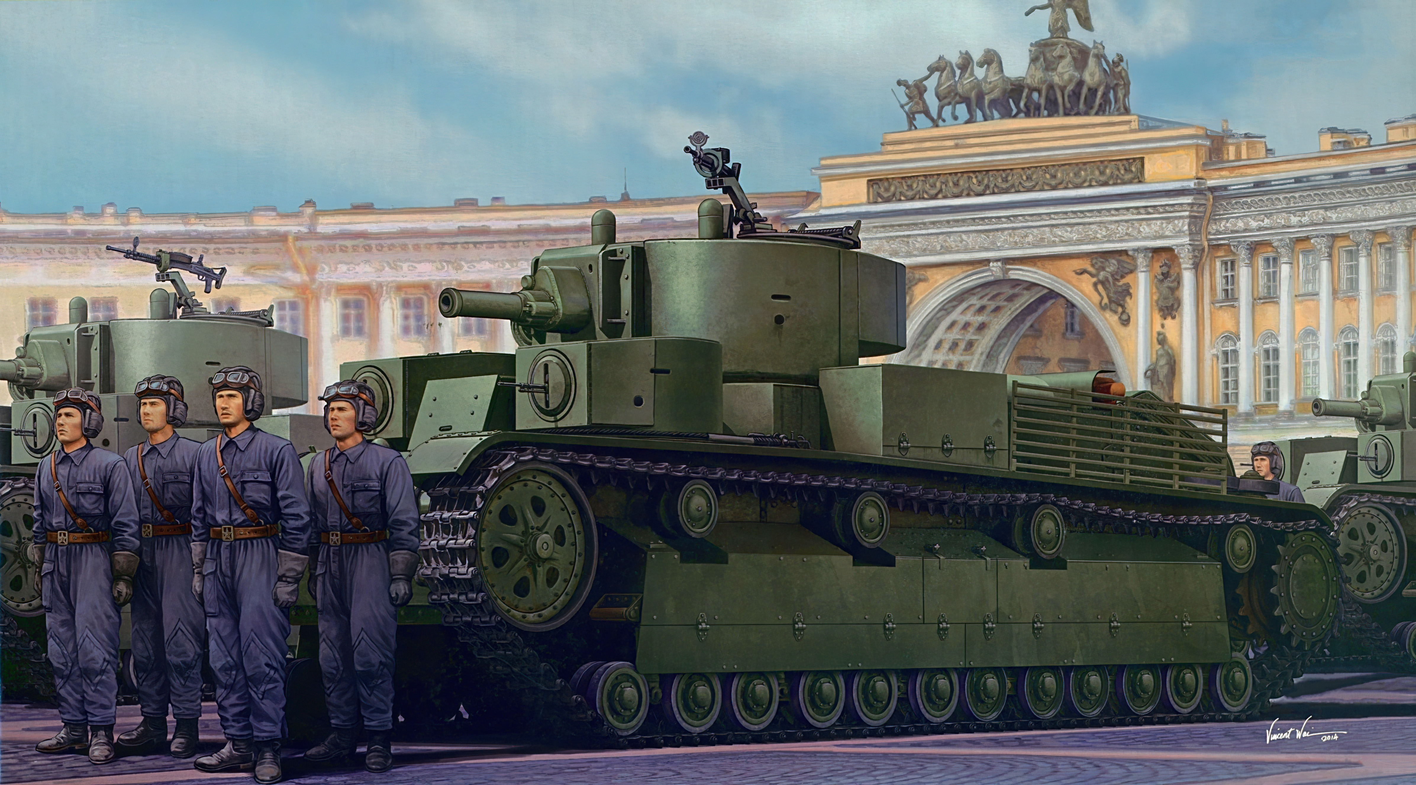 рисунок Soviet T-28E Medium Tank