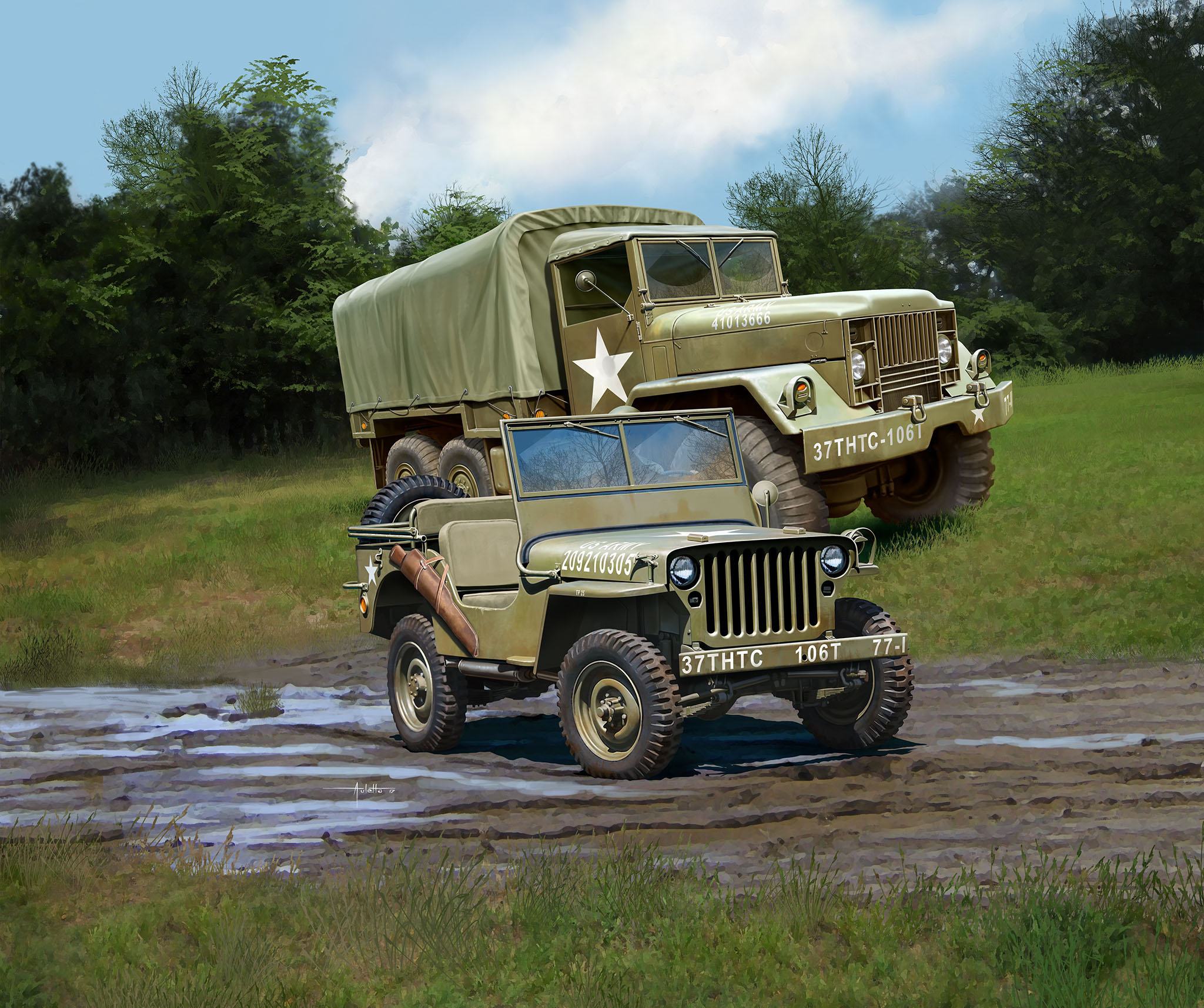 рисунок M34 Tactical Truck & Off Road Vehicle