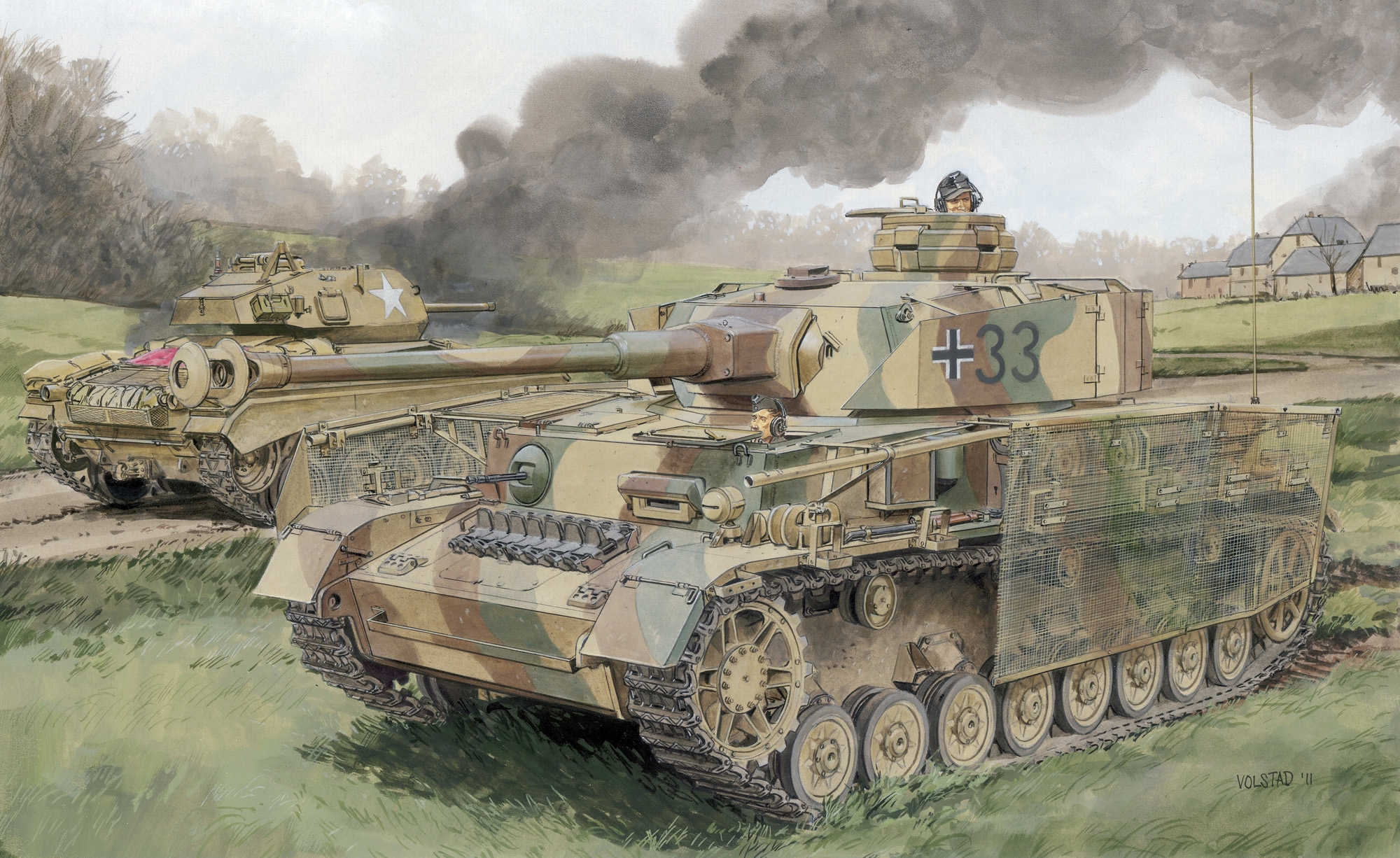 рисунок Pz.Kpfw. IV Ausf. J Last Production