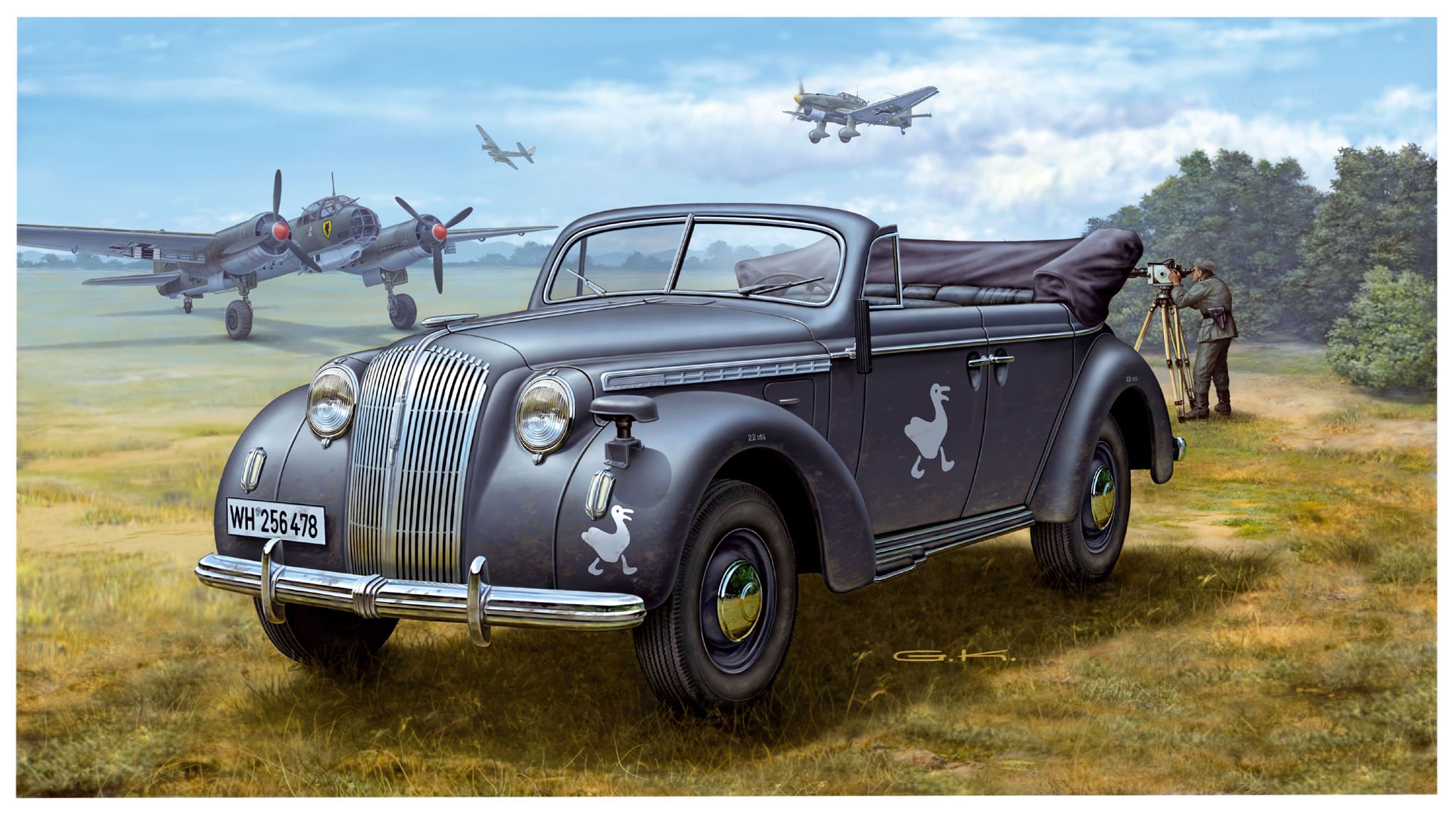 рисунок German Staff Car Admiral Cabriolet