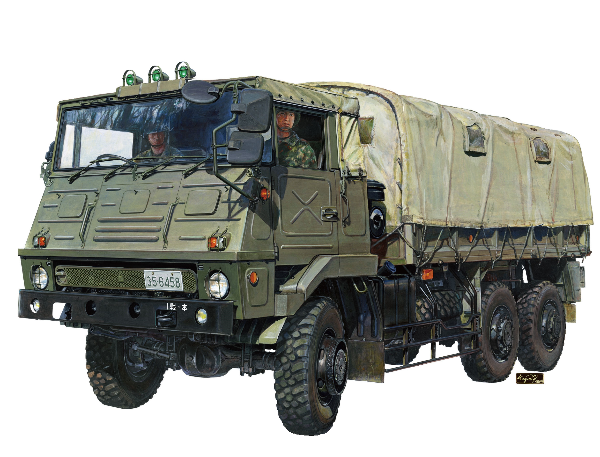 рисунок JGSDF Type 73 Heavy Truck (SKW-464)