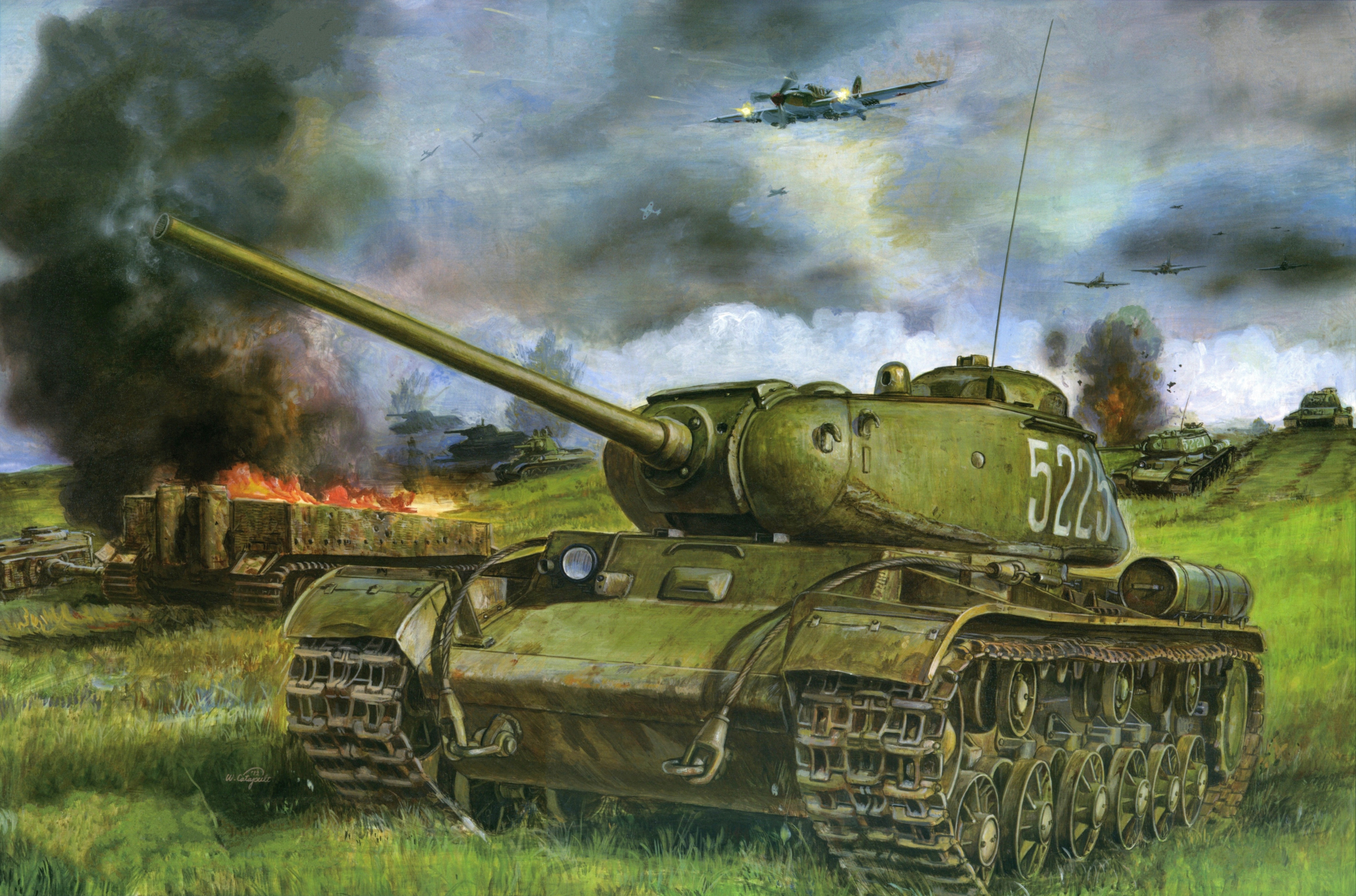 рисунок Russian Heavy Tank KV-85