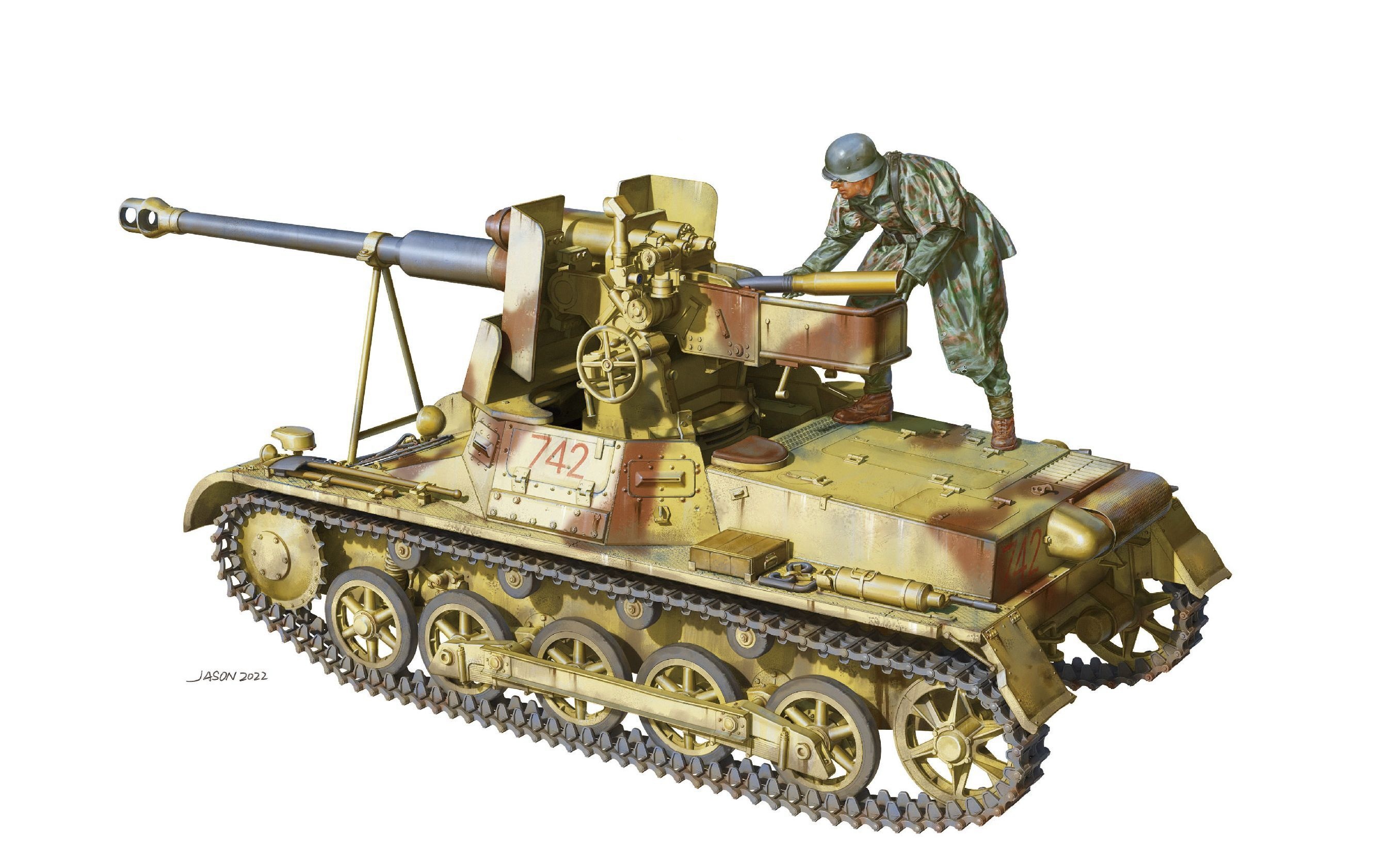 рисунок Panzerjager IB mit 7,5cm StuK 40 L/48