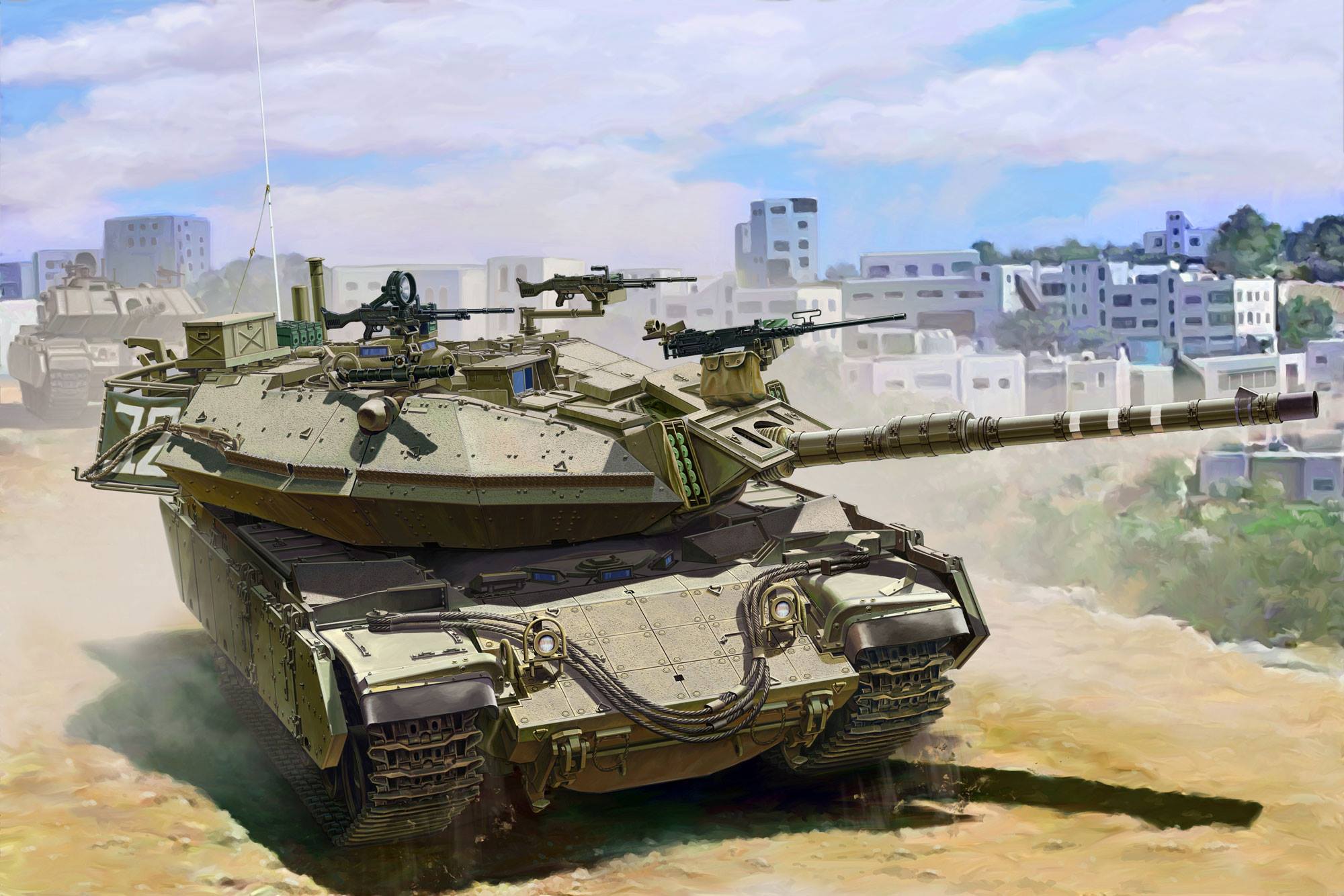рисунок Magach 6B Gal Batash Israel Main Battle Tank