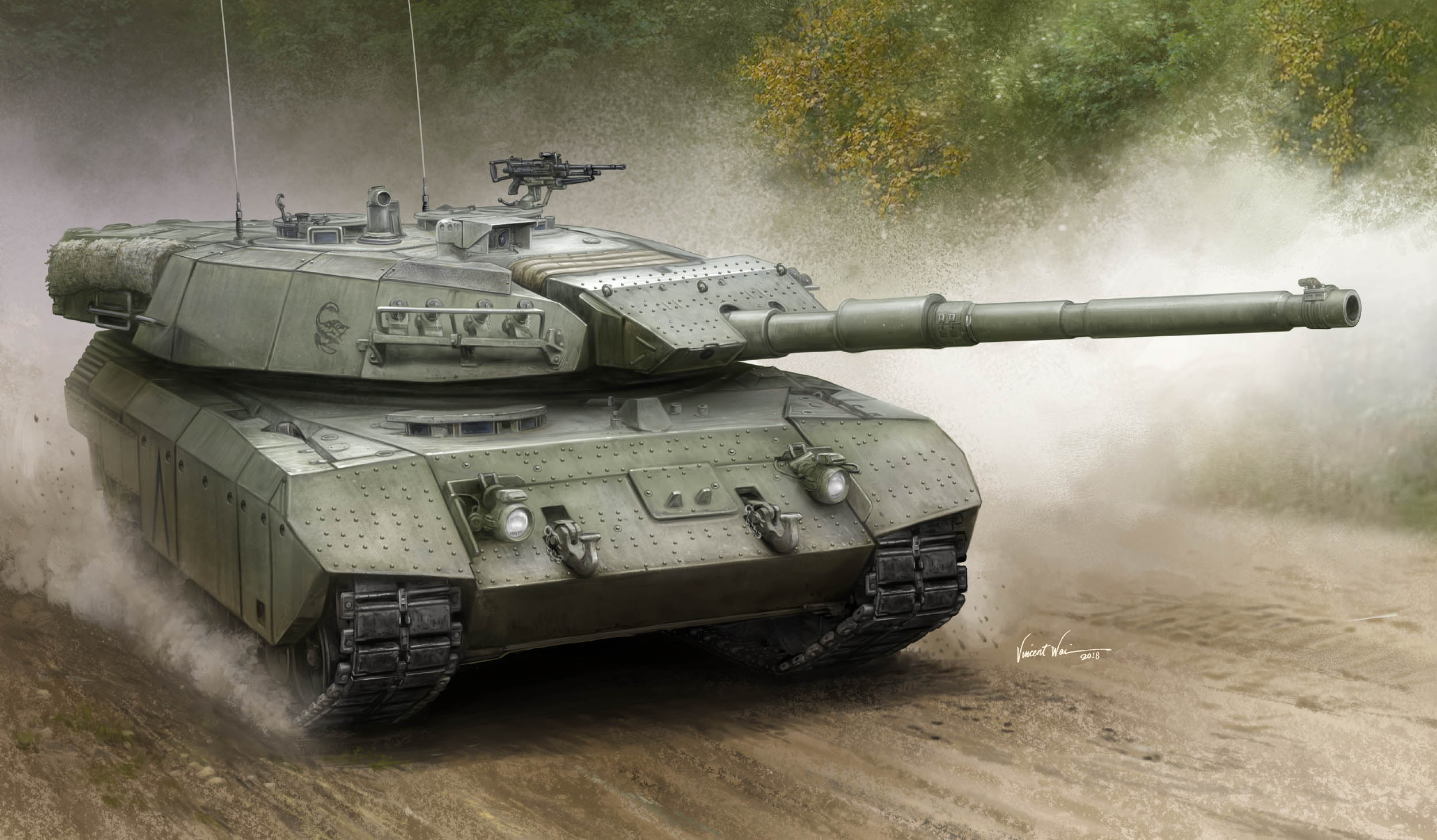 рисунок Canadian Leopard C2 MEXAS