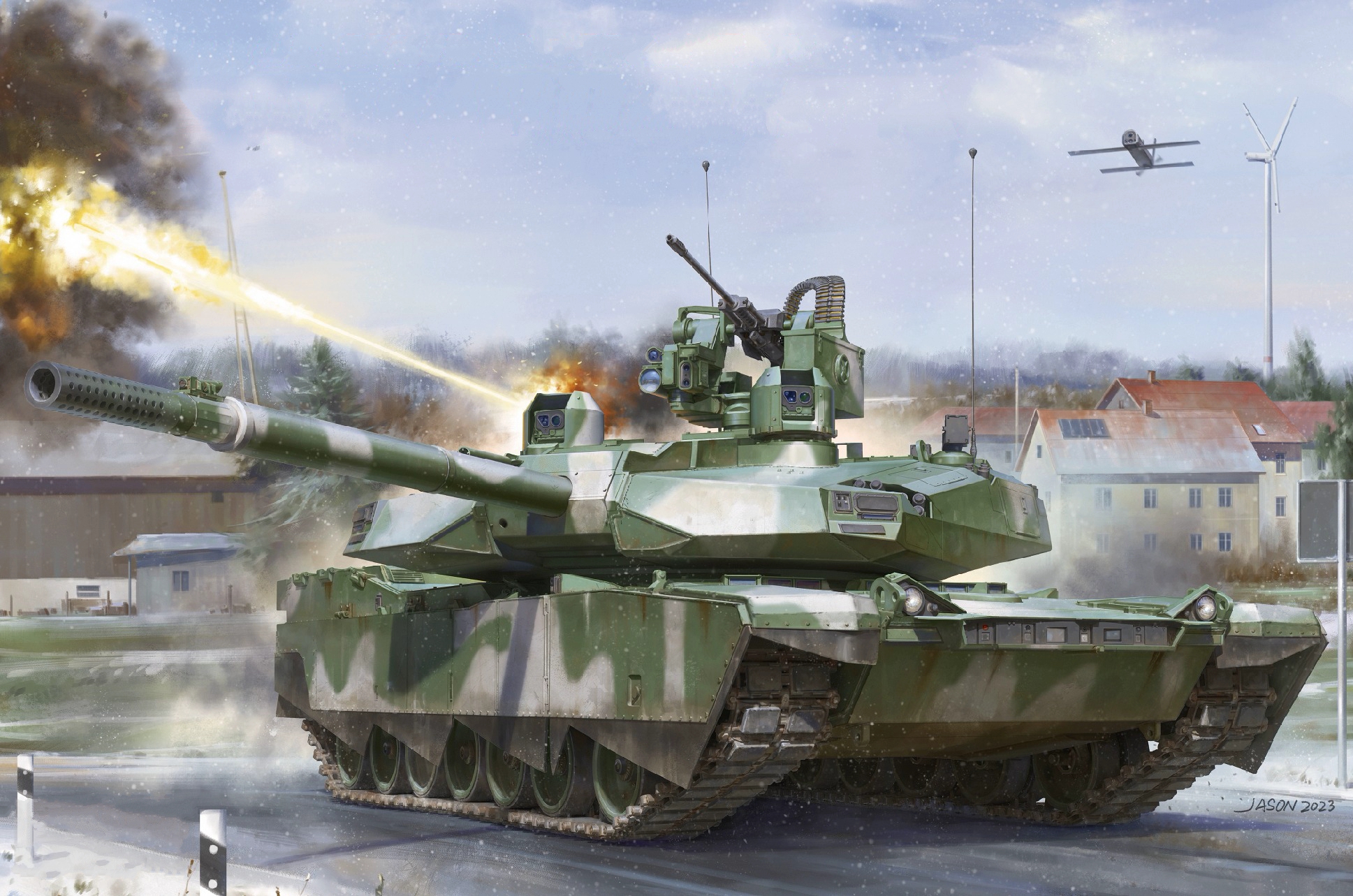 рисунок M1 Abrams X US Main Battle Tank