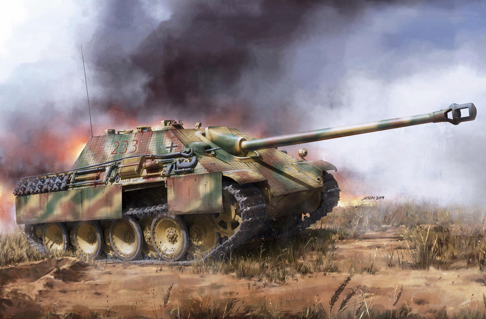 рисунок Sd.Kfz.173 Jagdpanther G1