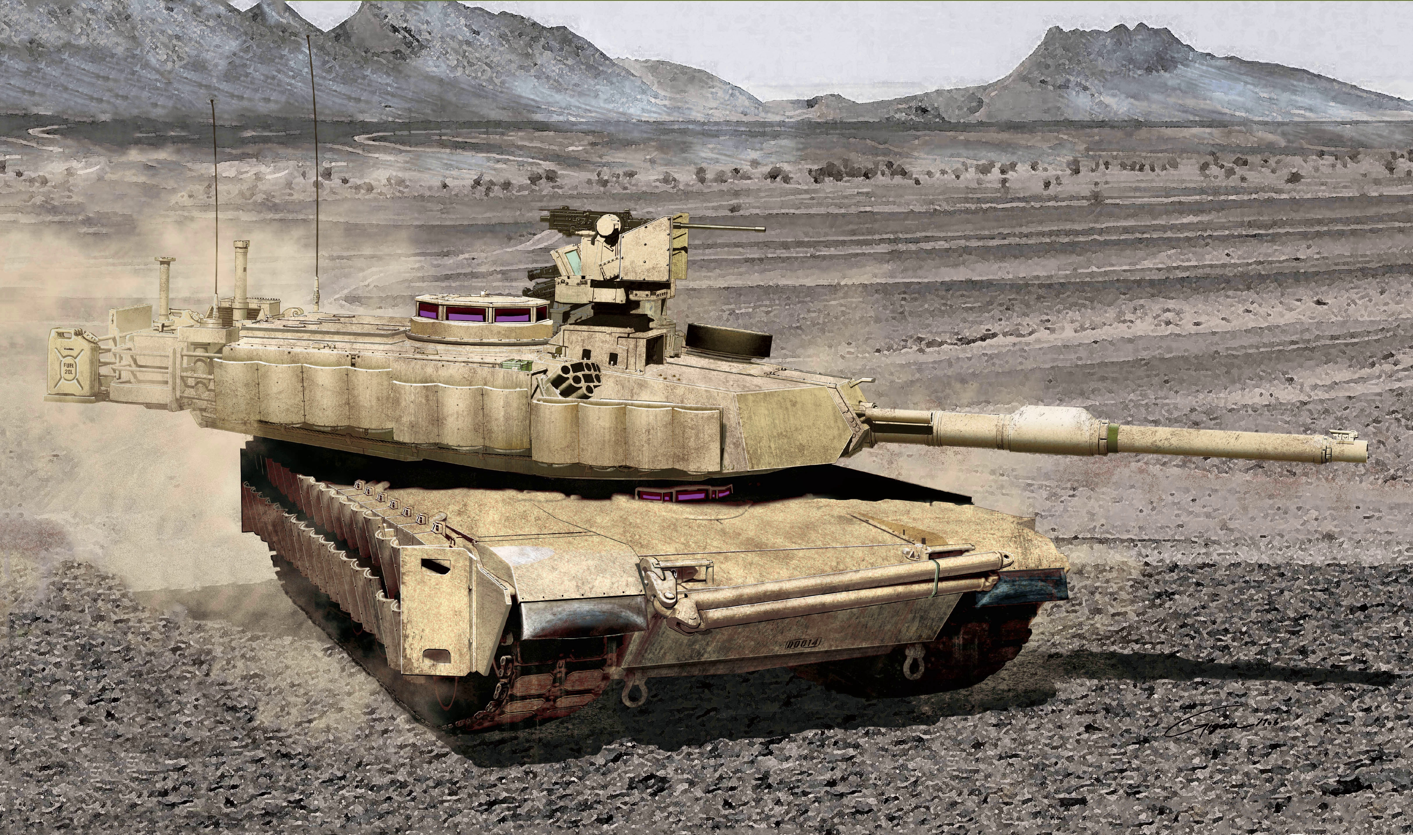 рисунок M1A2 Abrams SEP V2 TUSK II