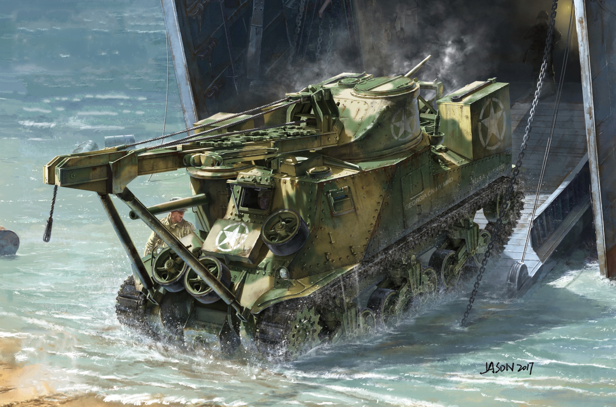рисунок M31 US Tank Recovery Vehicle