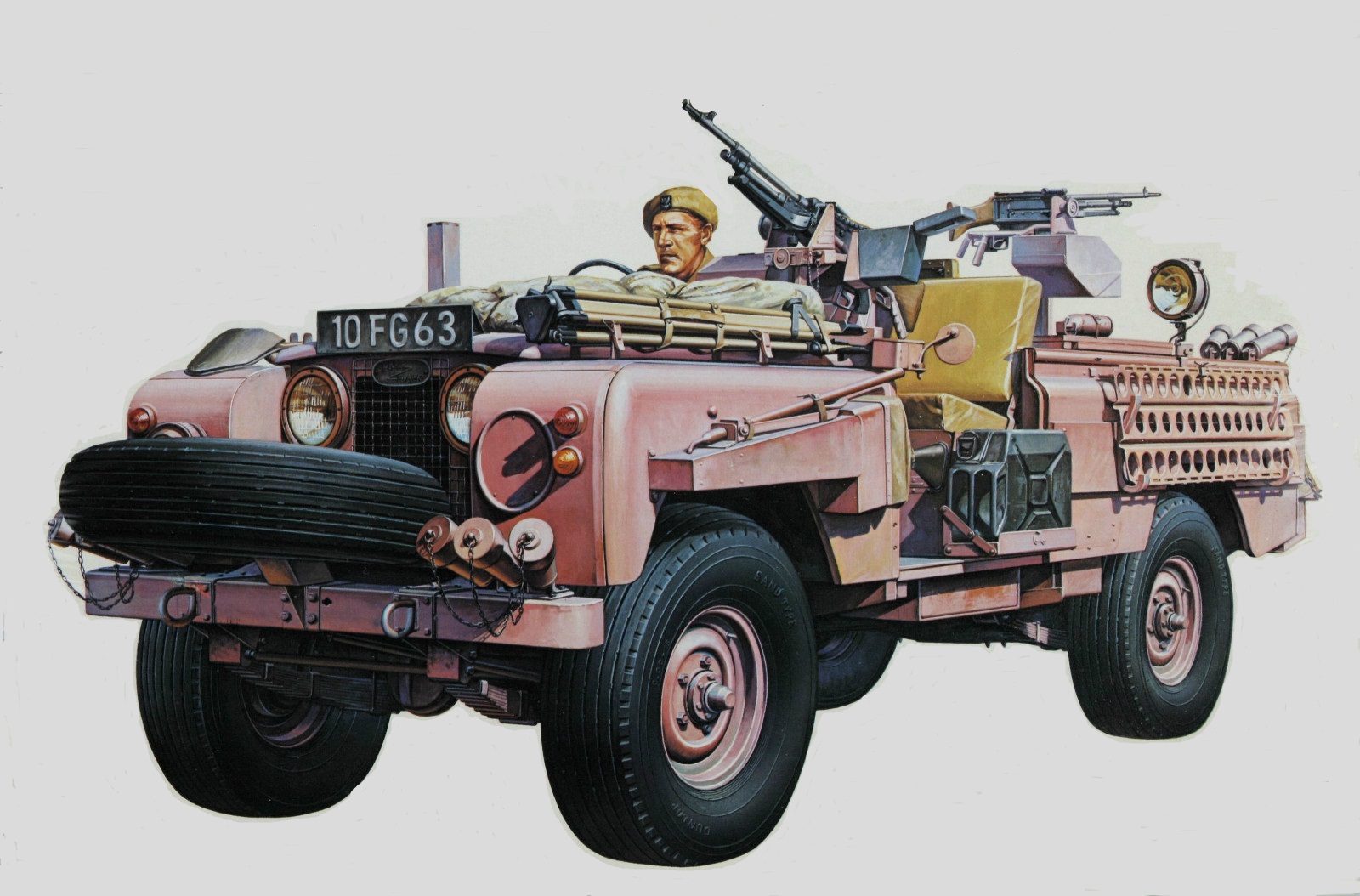 Рисунок S.A.S. Land Rover Pink Panther на рабочий стол