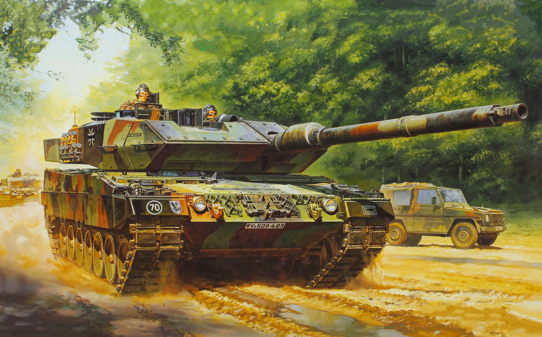 рисунок Leopard 2A6 Main Battle Tank