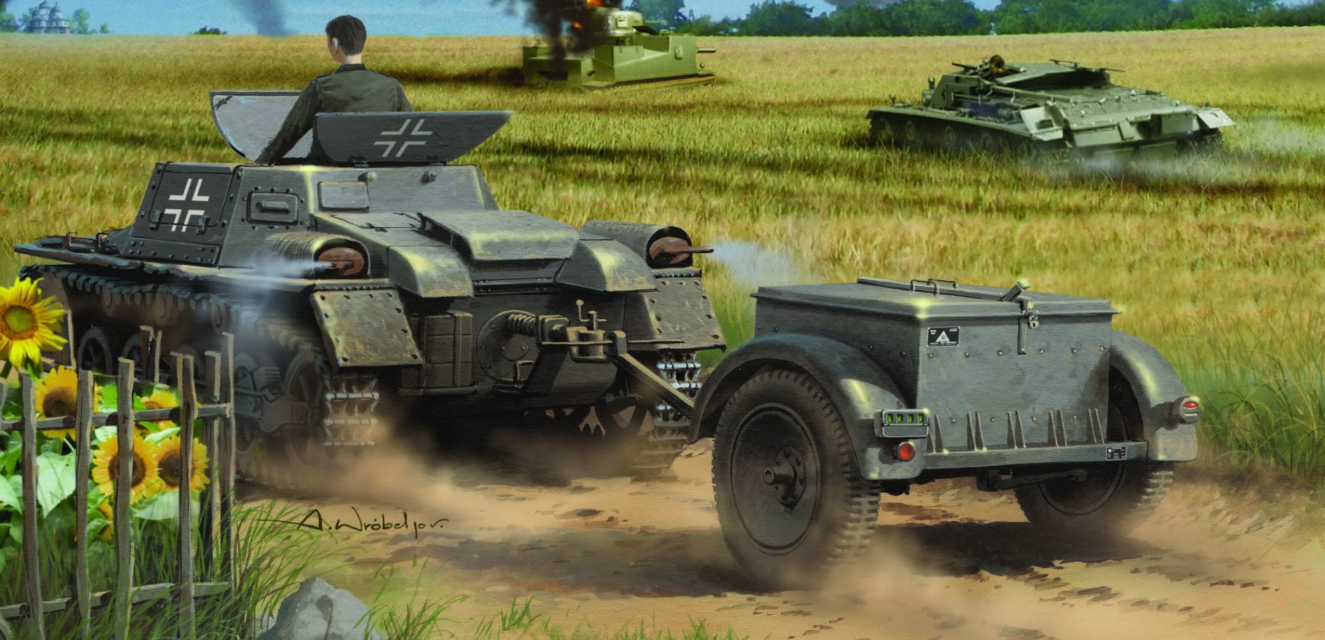 рисунок Munitionsschlepper auf Panzerkampfwagen I Ausf A