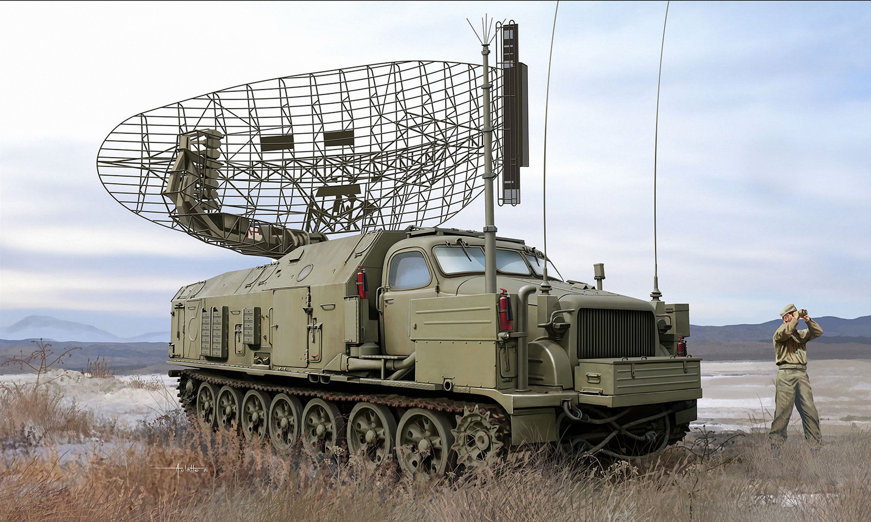 рисунок P-40/1S12 Long Track S-band Acquisition Radar