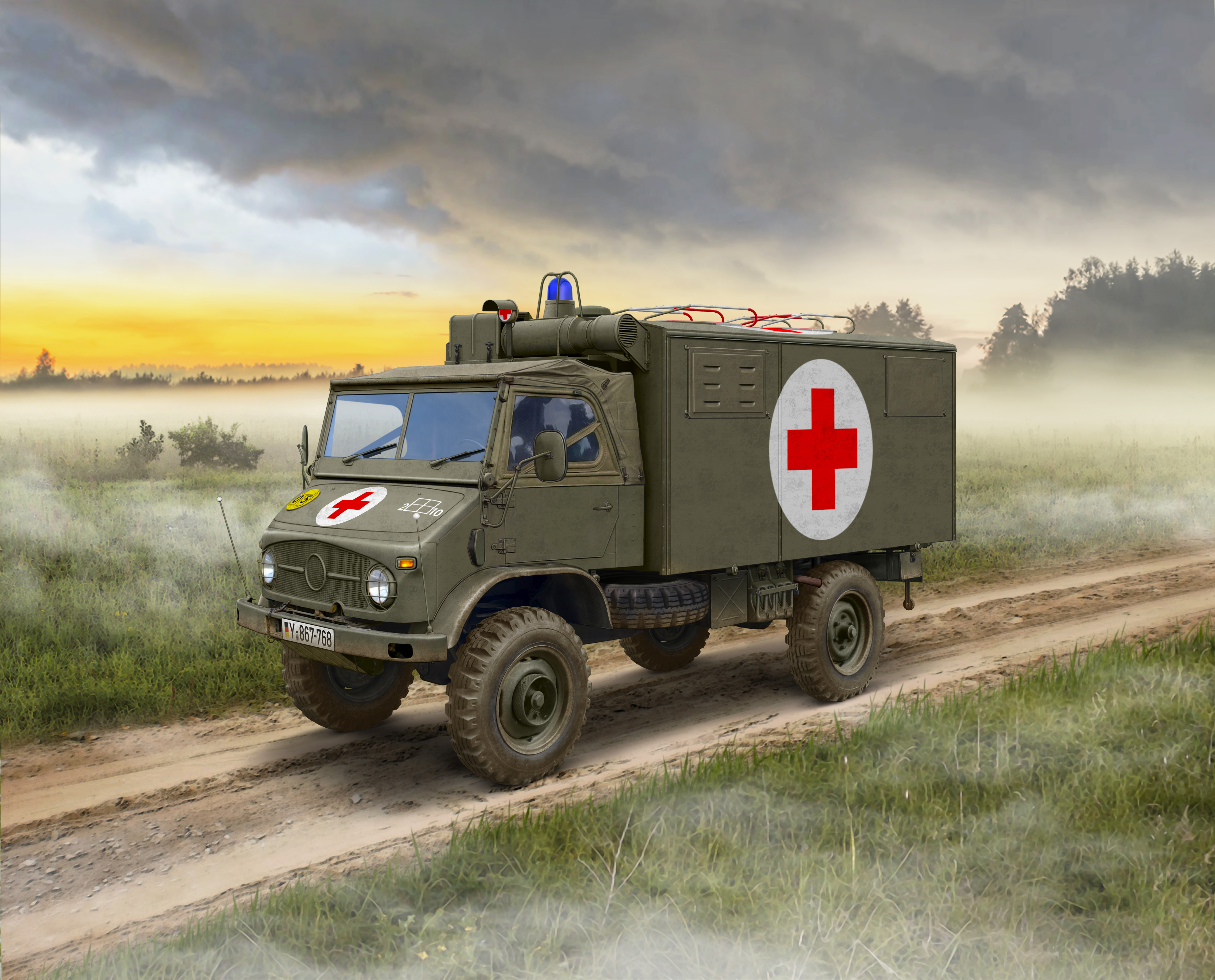 рисунок Unimog S 404 Ambulance