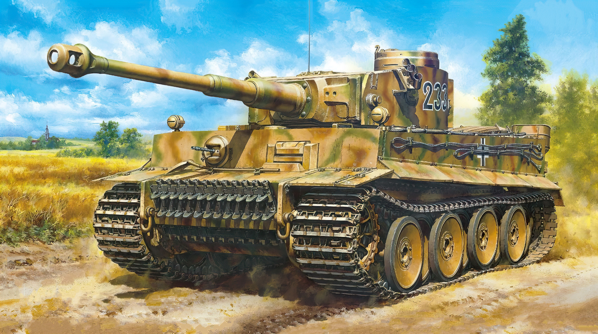 рисунок Tiger I Early Production (Eastern Front)