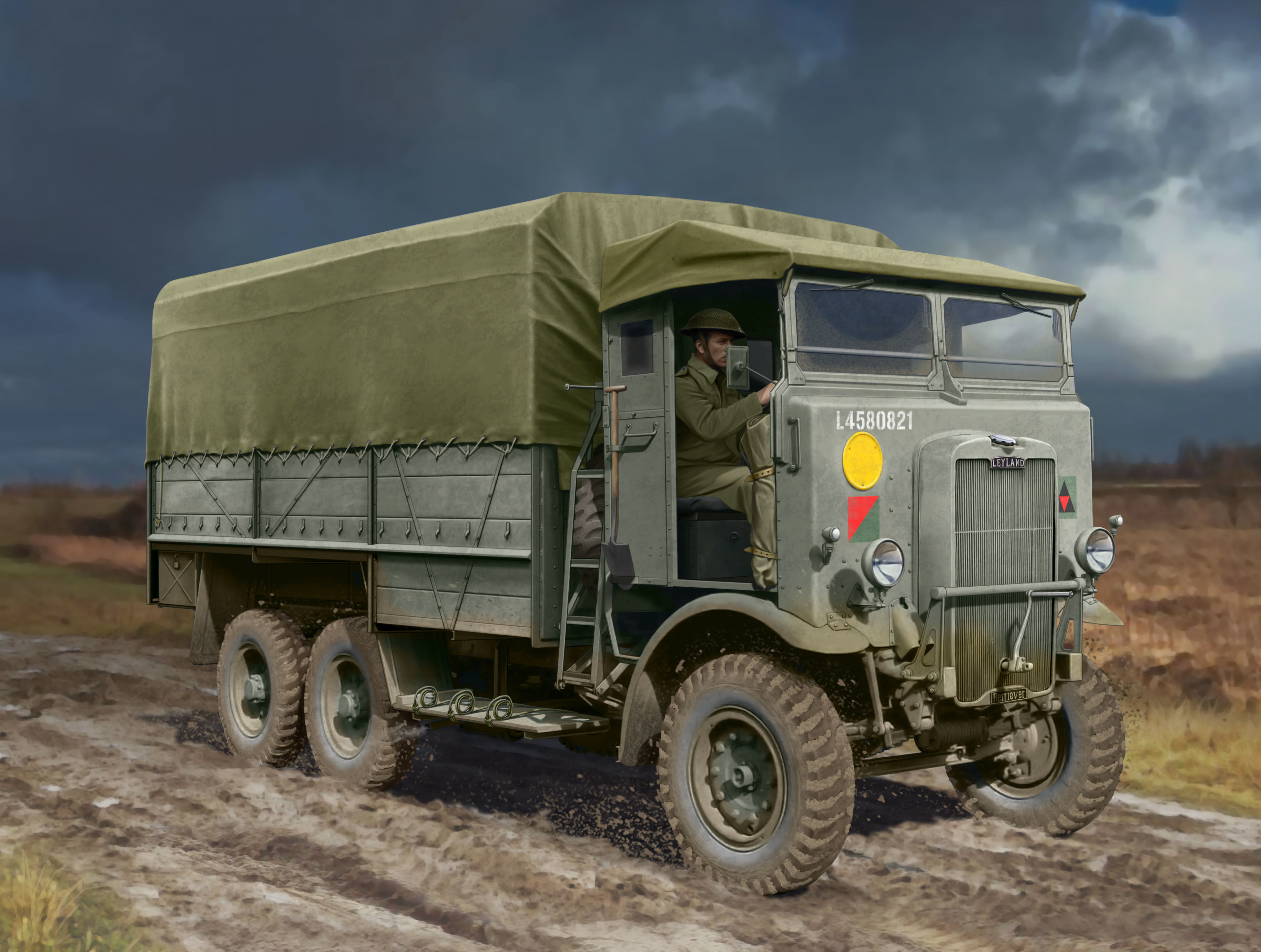 рисунок Leyland Retriever WWII British Truck