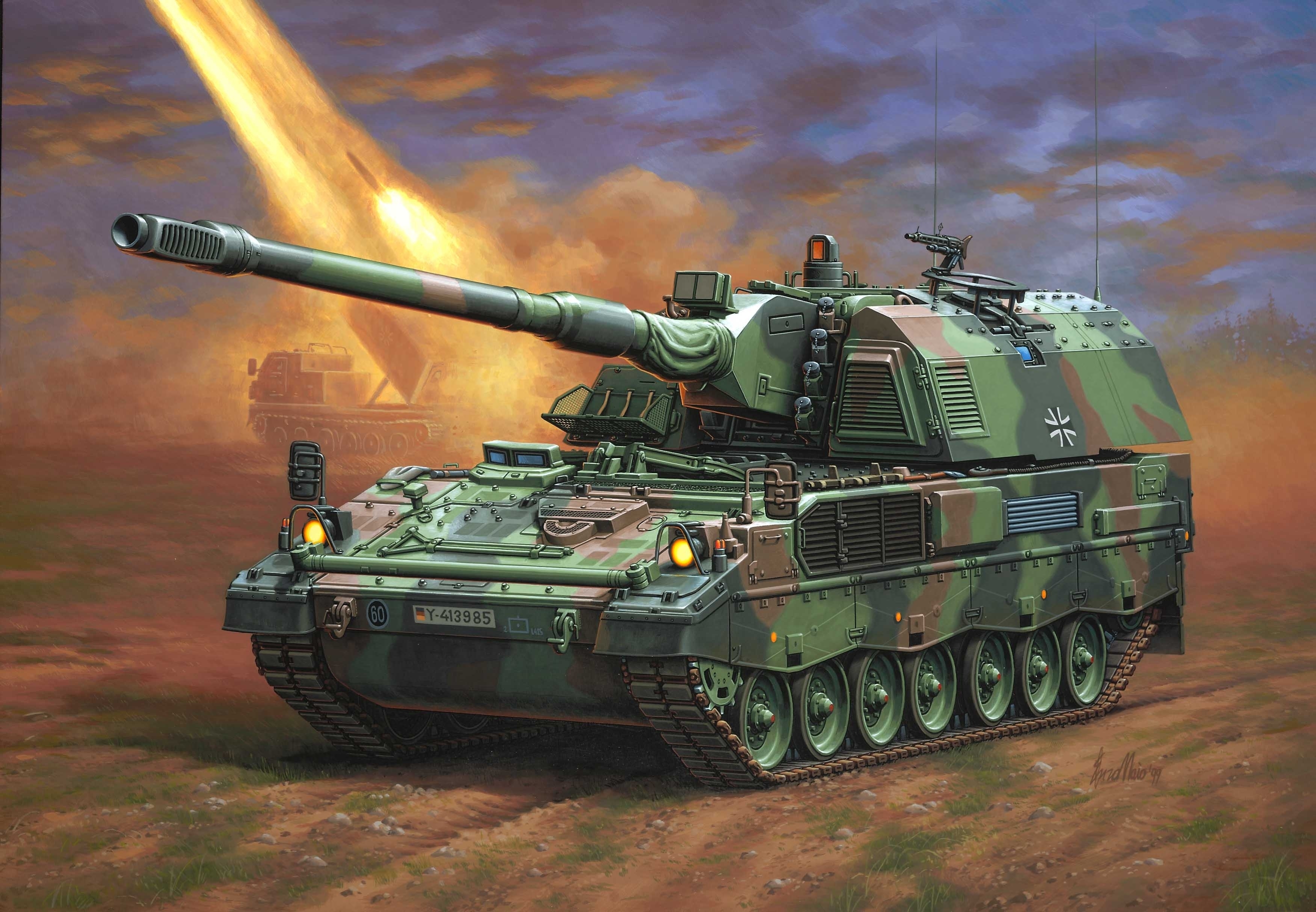 рисунок Panzerhaubitze Pz.H 2000