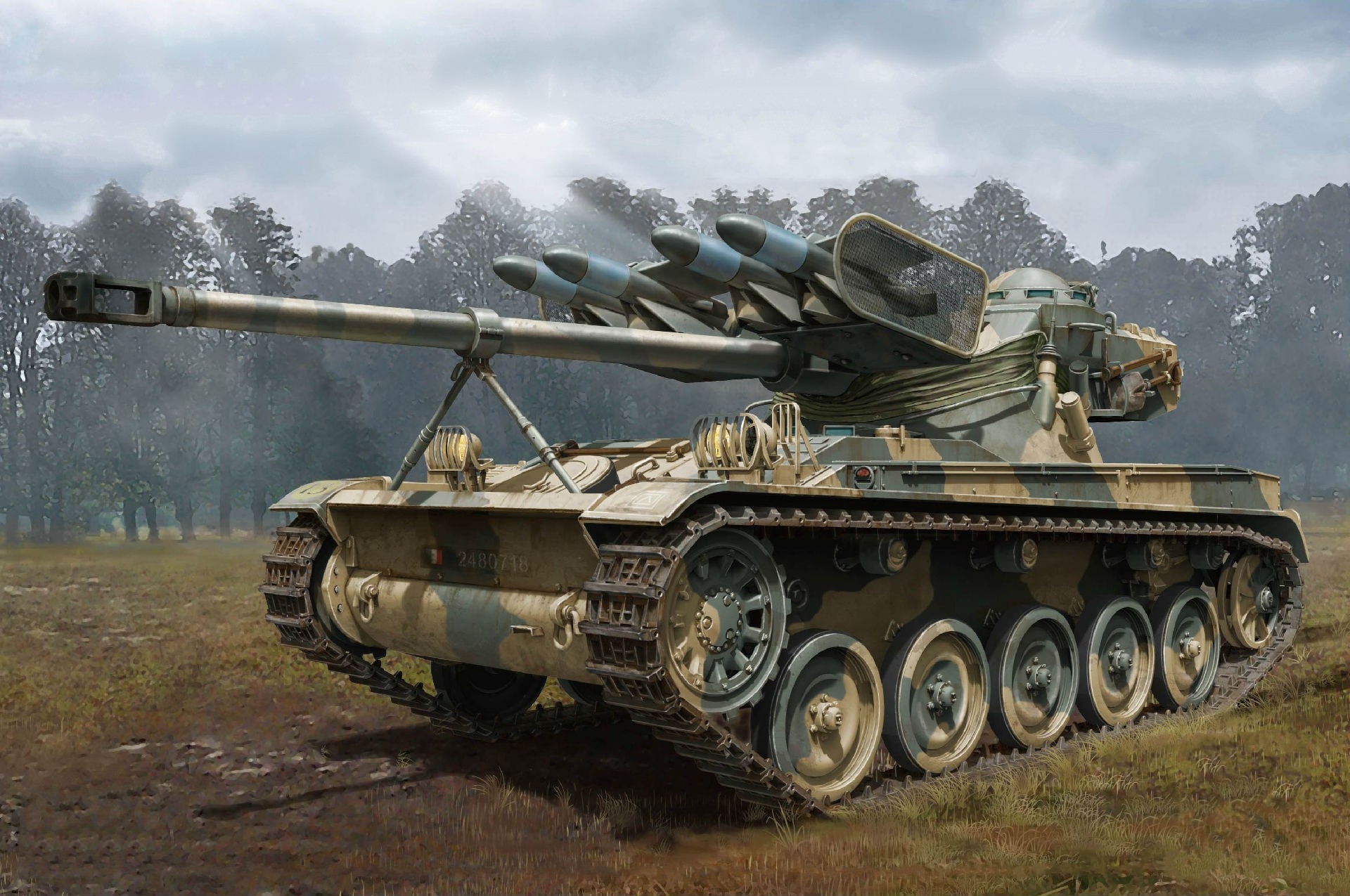 рисунок AMX-13/75 w/SS11 ATGM