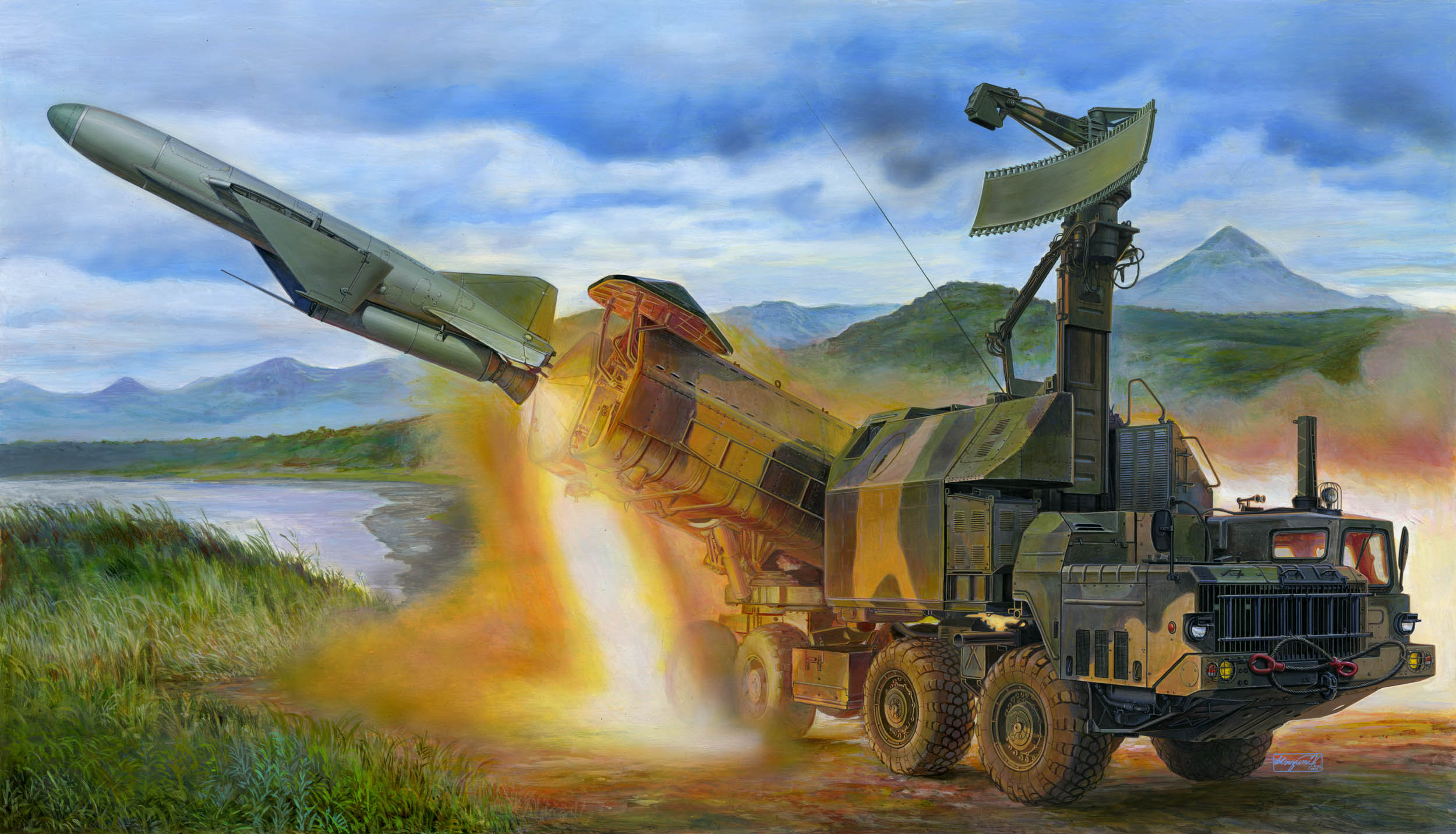 рисунок Ракетный комплекс "Рубеж"