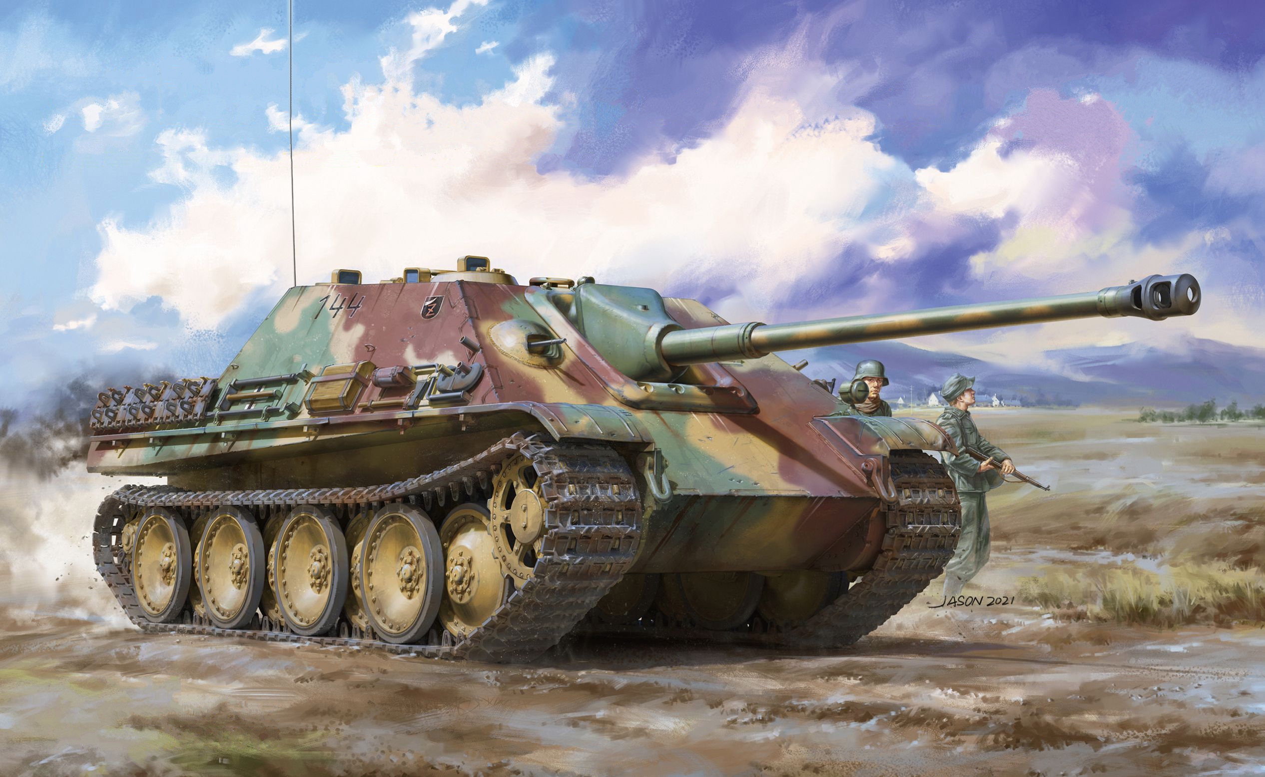 рисунок Jagdpanther Sd.Kfz.173 G1 Late Production