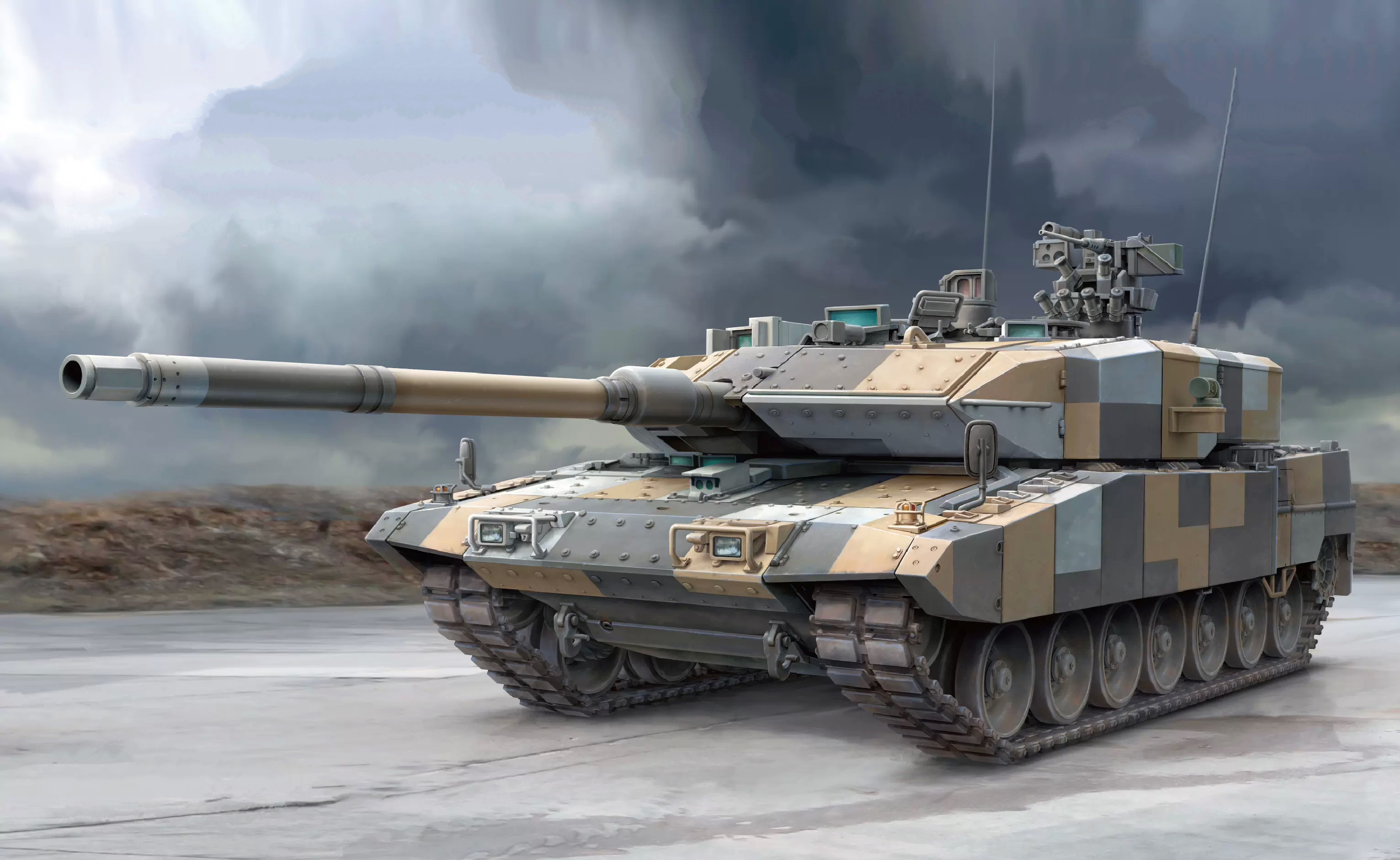 рисунок Leopard 2A7 German Main Battle Tank