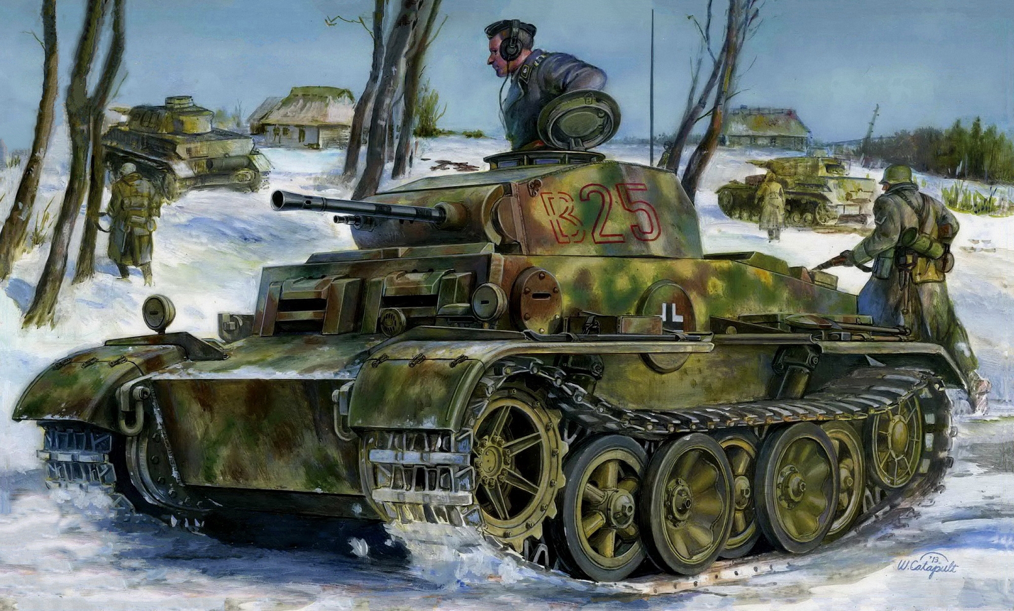рисунок Panzerkampfwagen II (2cm) Ausf.J (Sd.Kfz.121)