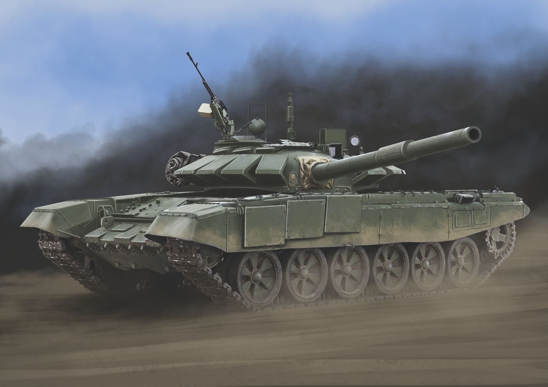 рисунок T-72B3 Soviet Main Battle Tank