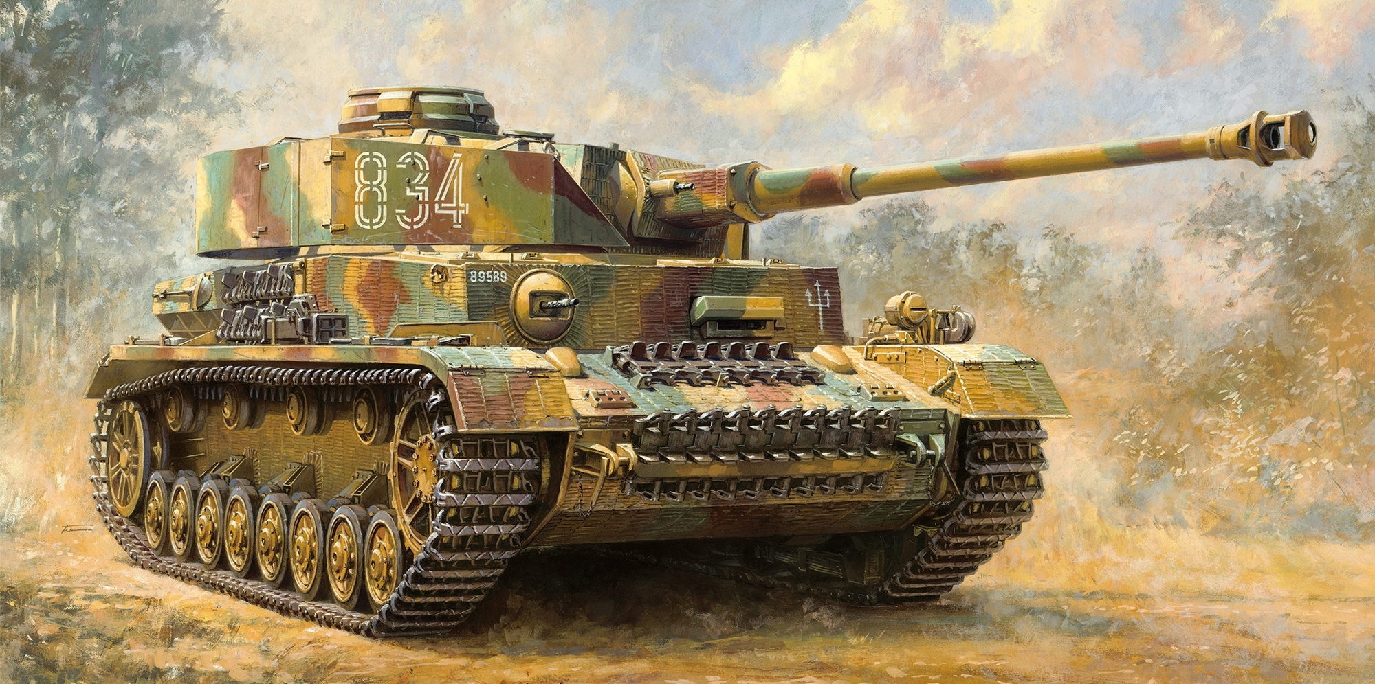 рисунок Panzerkampfwagen IV Ausf. J Sd.Kfz. 161/2